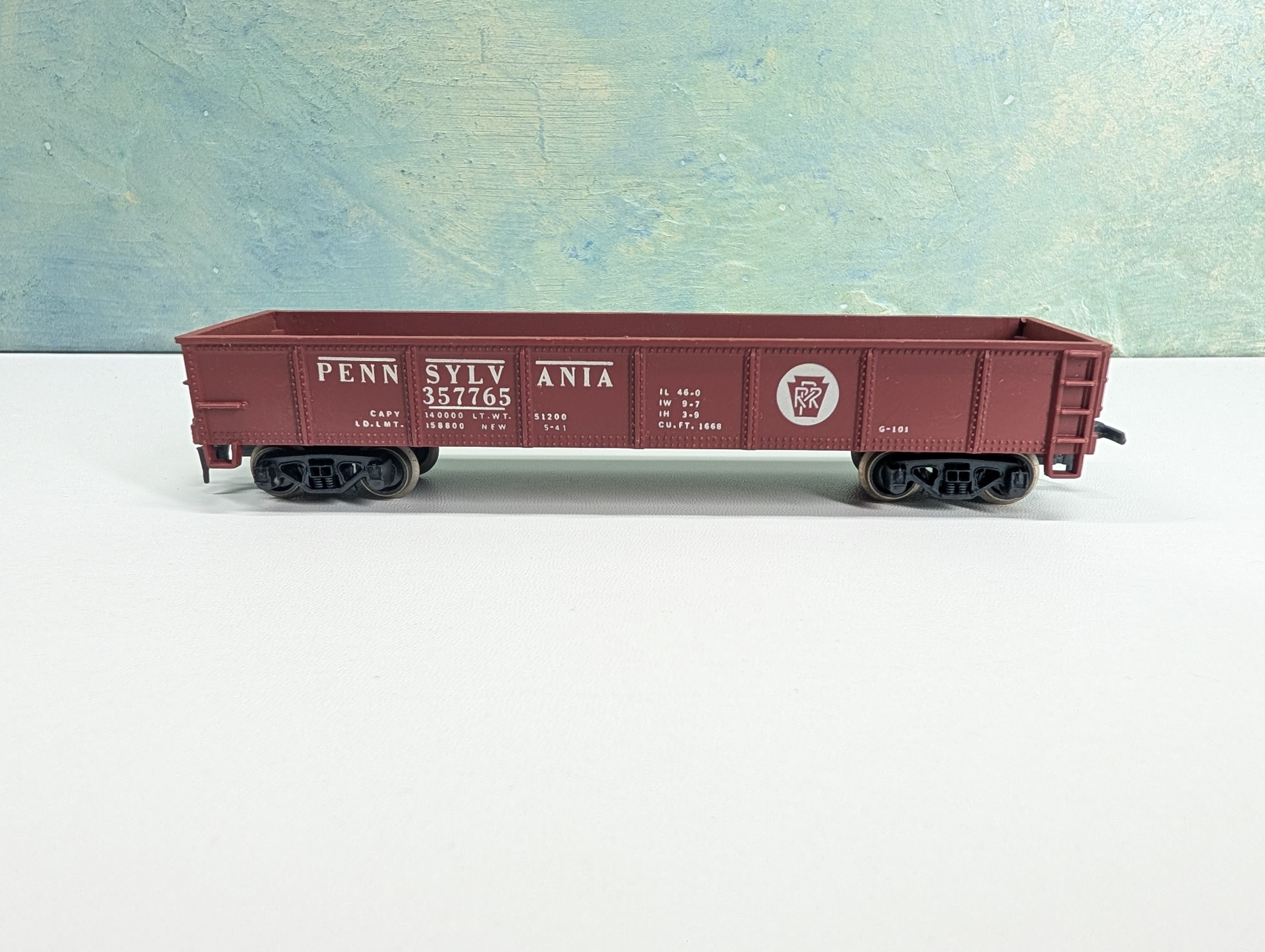 USED AHM HO Scale 40' Gondola Pennsylvania PRR #357765