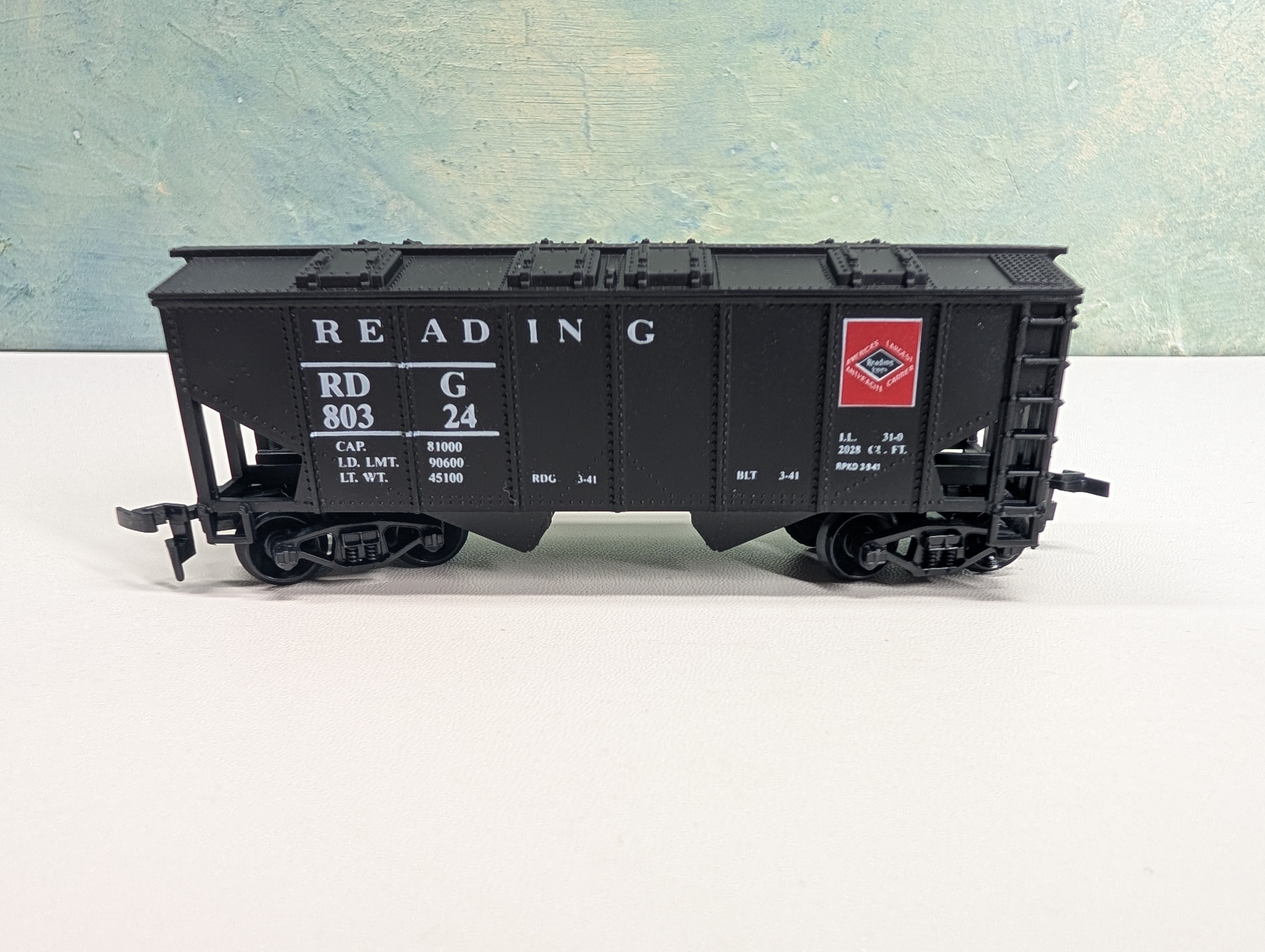 USED HO Scale 2 Bay Covered Hopper Reading RDG #80324