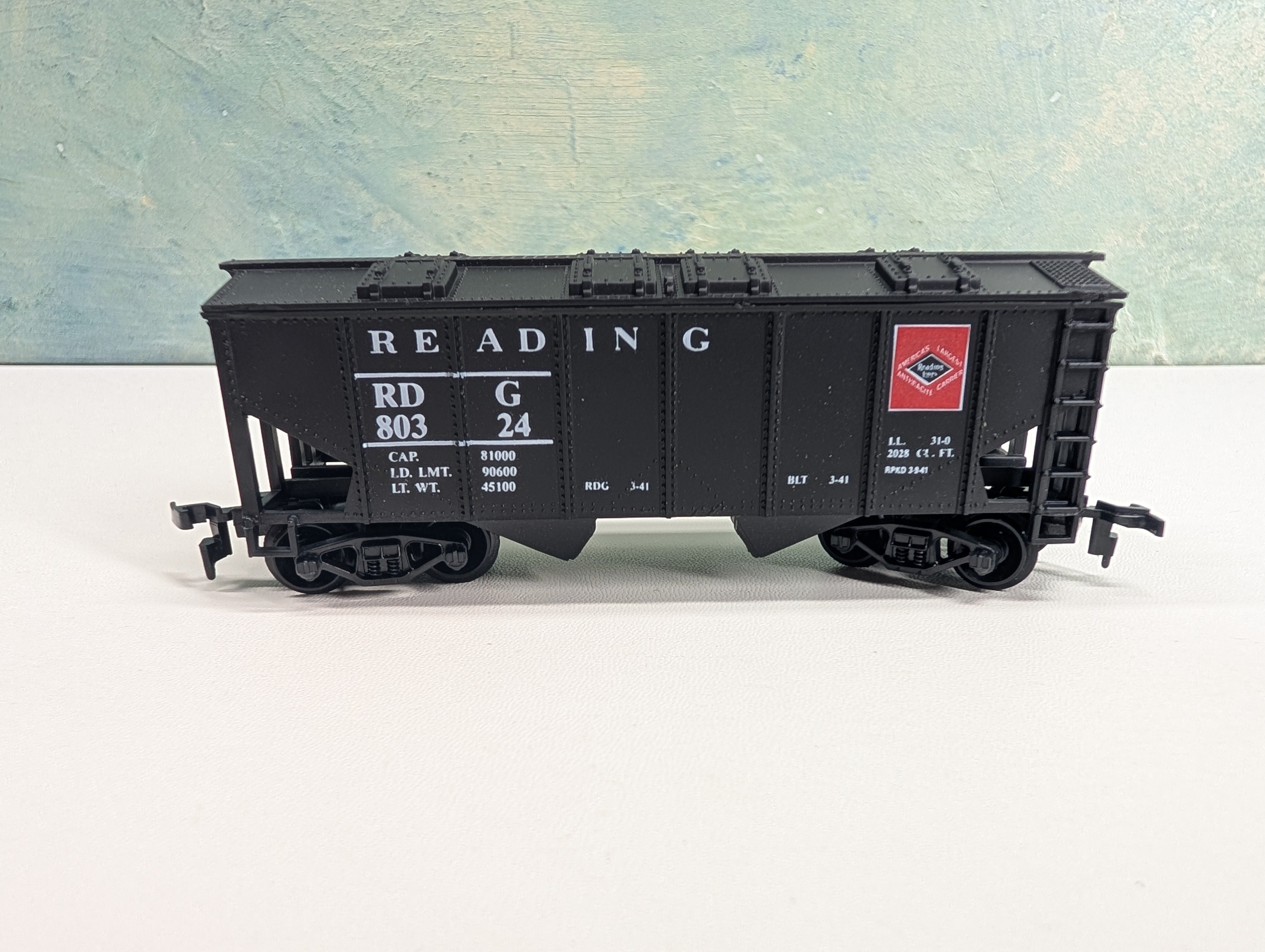 USED HO Scale 2 Bay Covered Hopper Reading RDG #80324