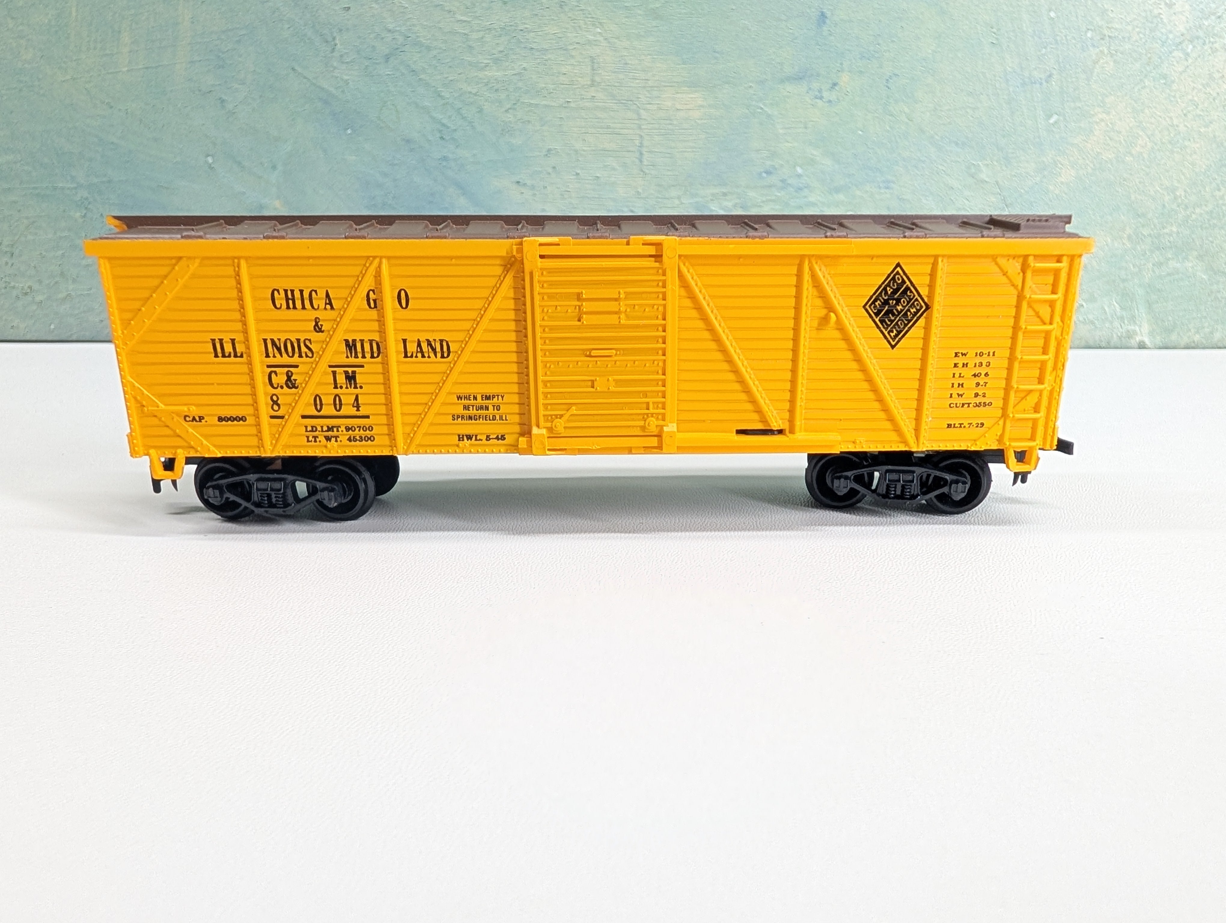 USED Life-Like HO Scale 42' Wooden Box Car Chicago & Illinois Midland C&IM #8004