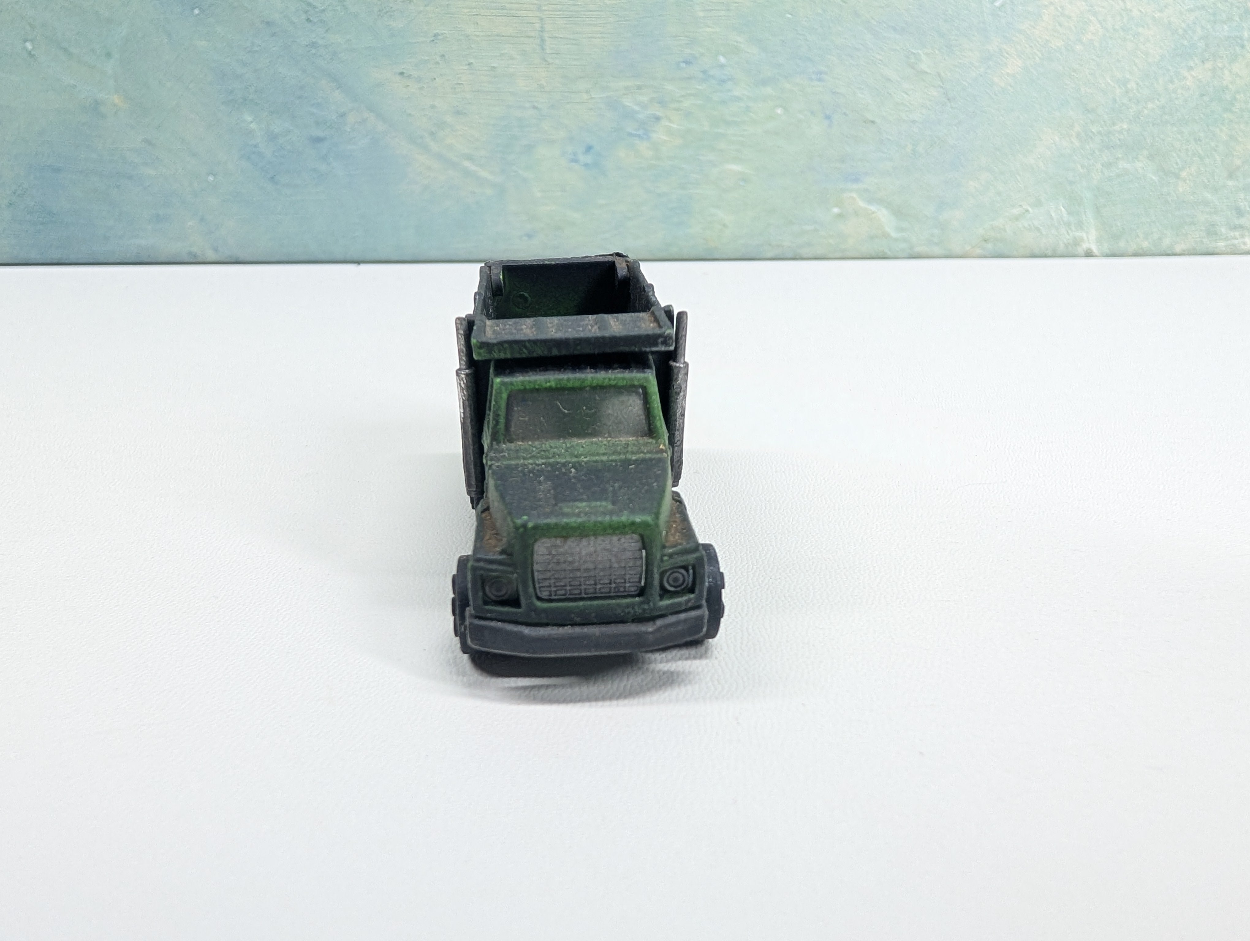 USED Playart HO Scale Green Dump Truck, Weathered