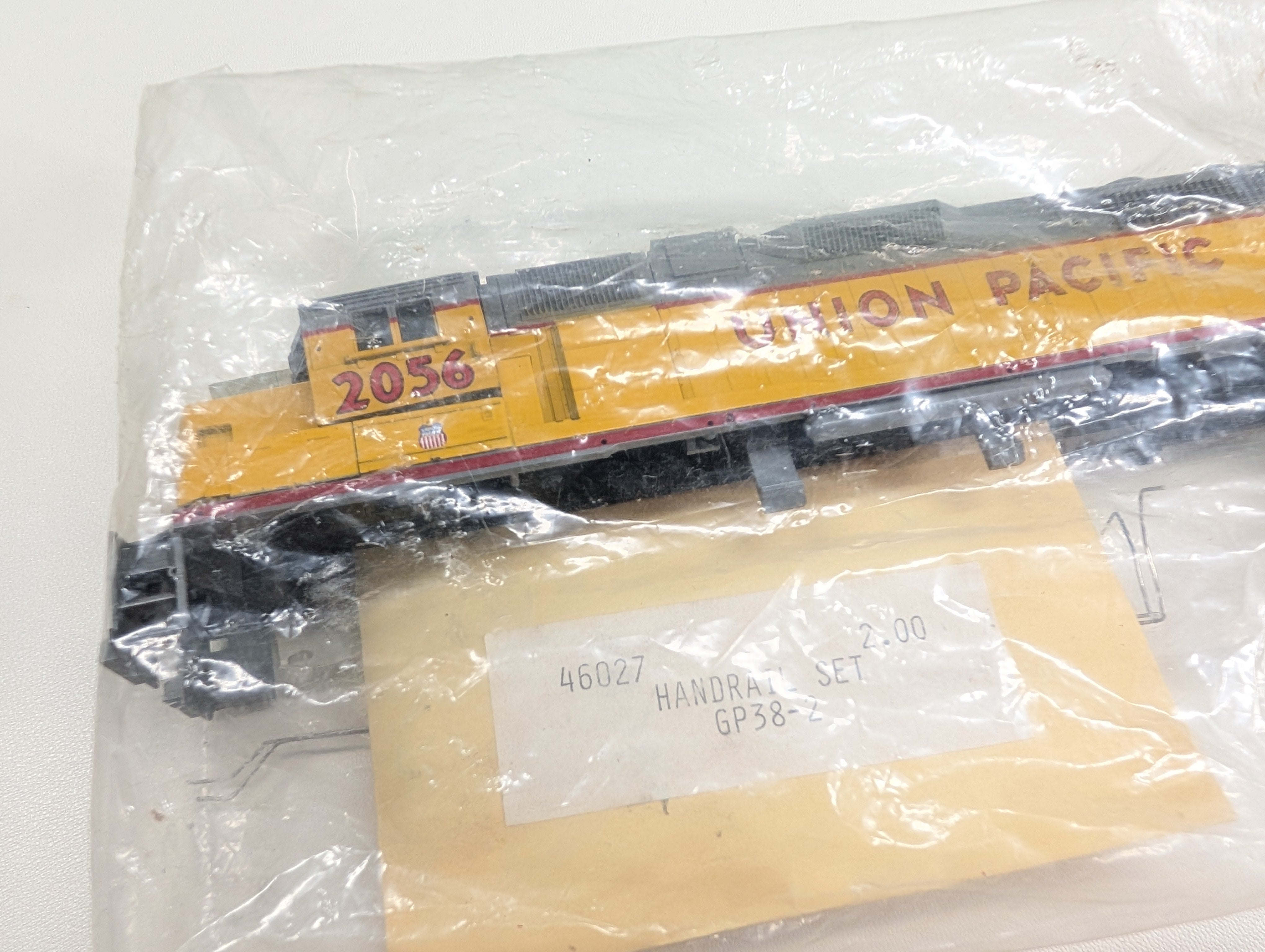 Athearn 46610 HO Scale Bev-Bel GP38-2 Diesel Locomotive Shell Only Union Pacific UP #2056