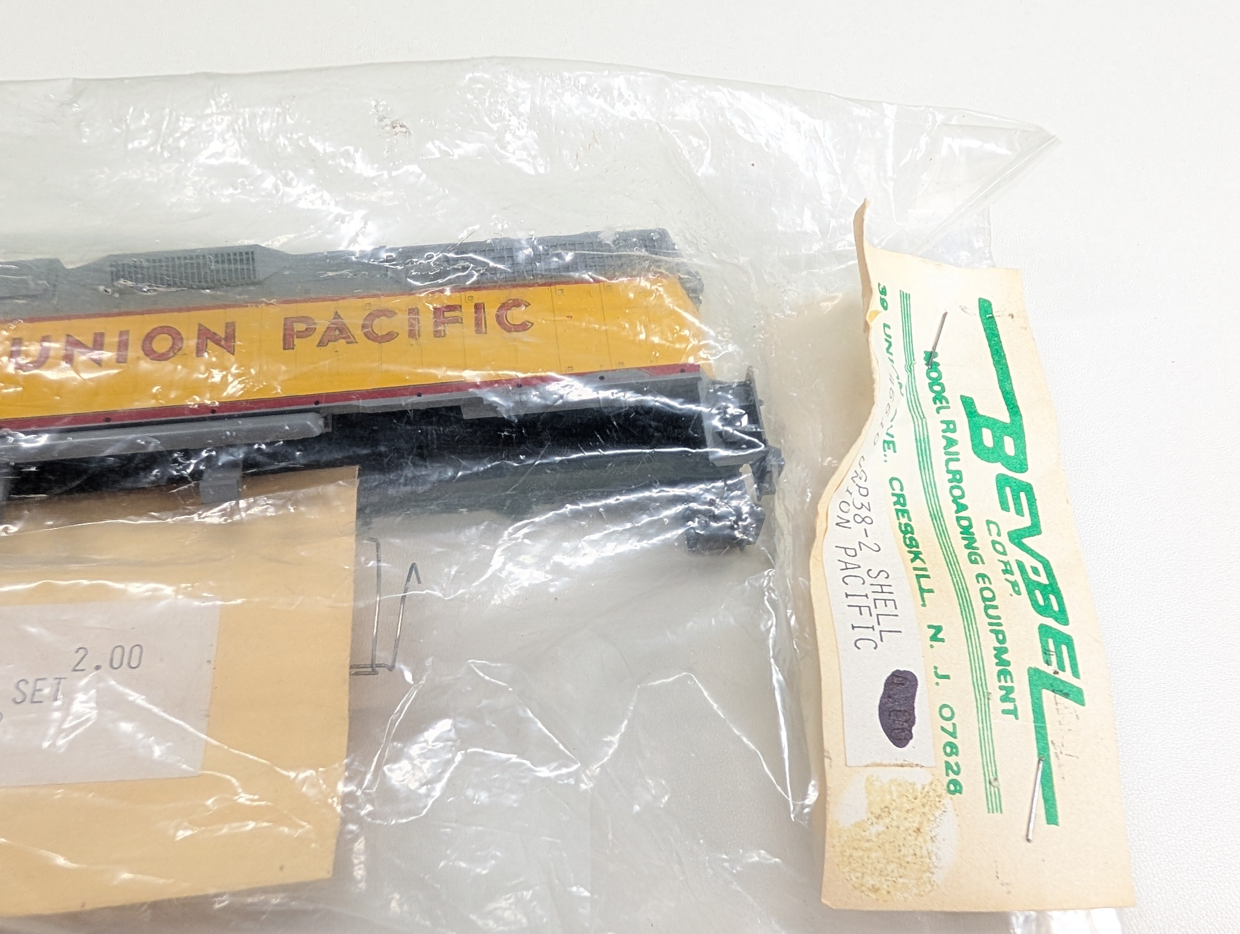 Athearn 46610 HO Scale Bev-Bel GP38-2 Diesel Locomotive Shell Only Union Pacific UP #2056