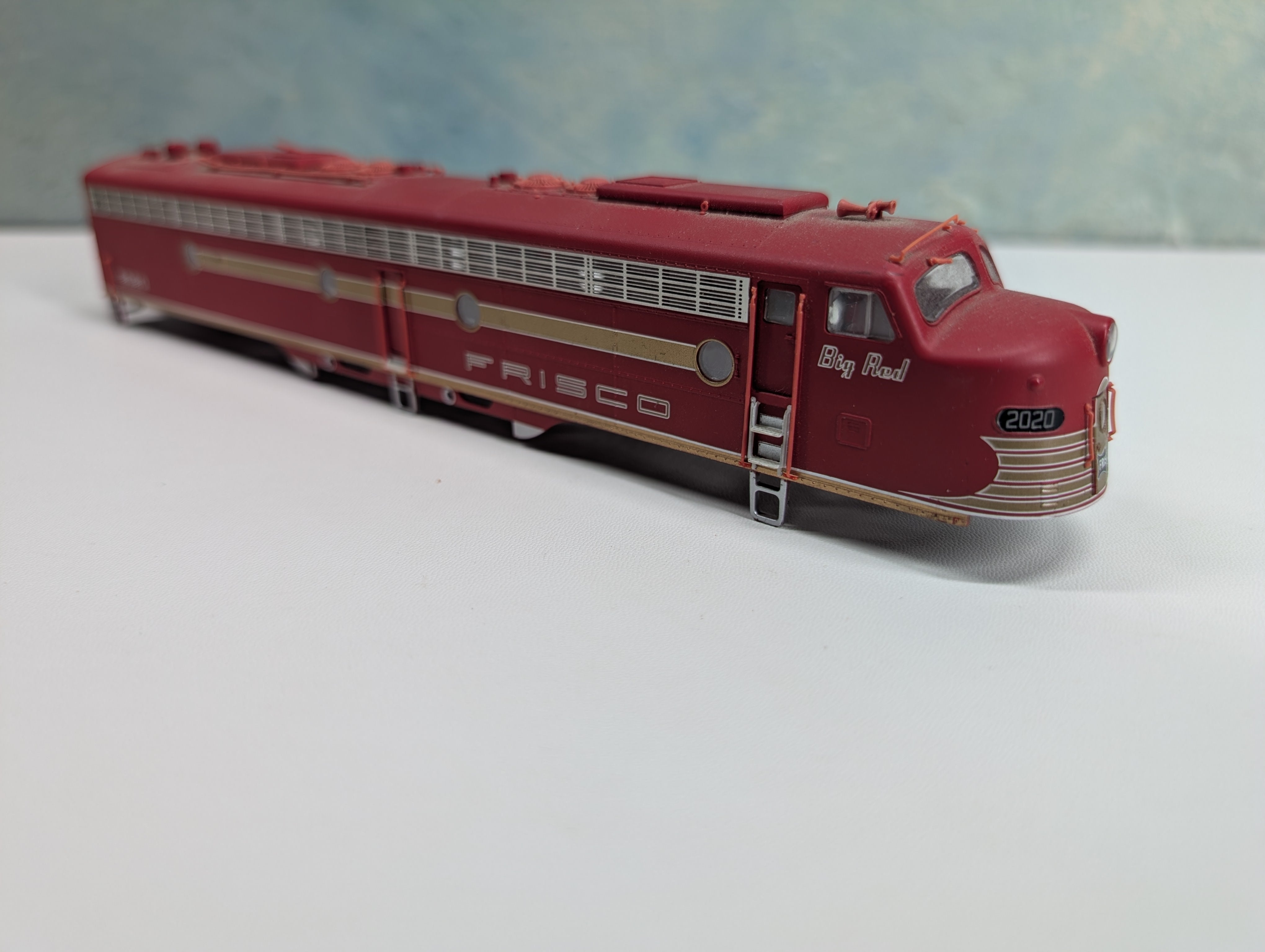 USED Life-Like HO Scale Proto 2000 E8A Diesel Locomotive Shell Only Frisco Big Red #2020