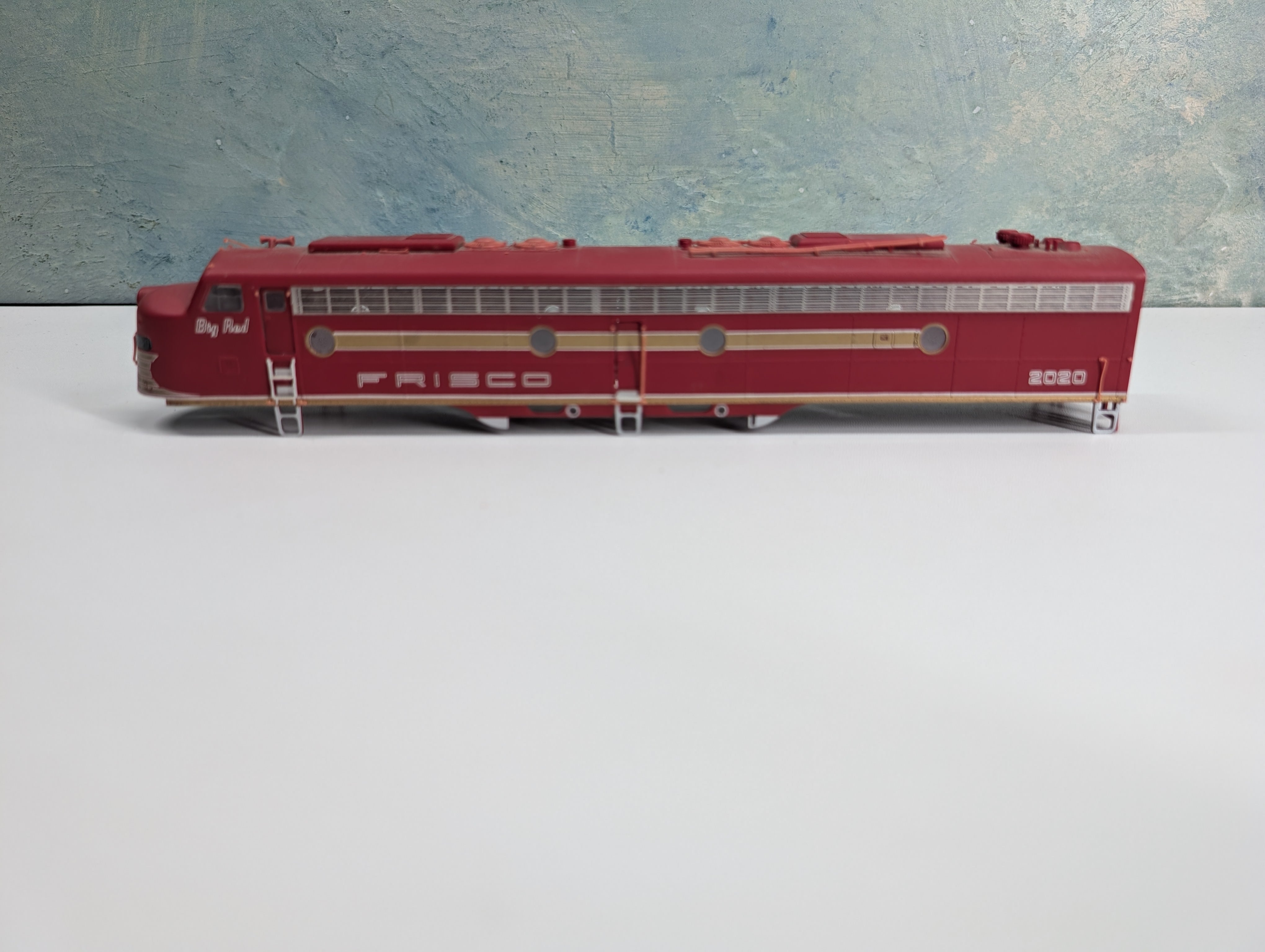 USED Life-Like HO Scale Proto 2000 E8A Diesel Locomotive Shell Only Frisco Big Red #2020