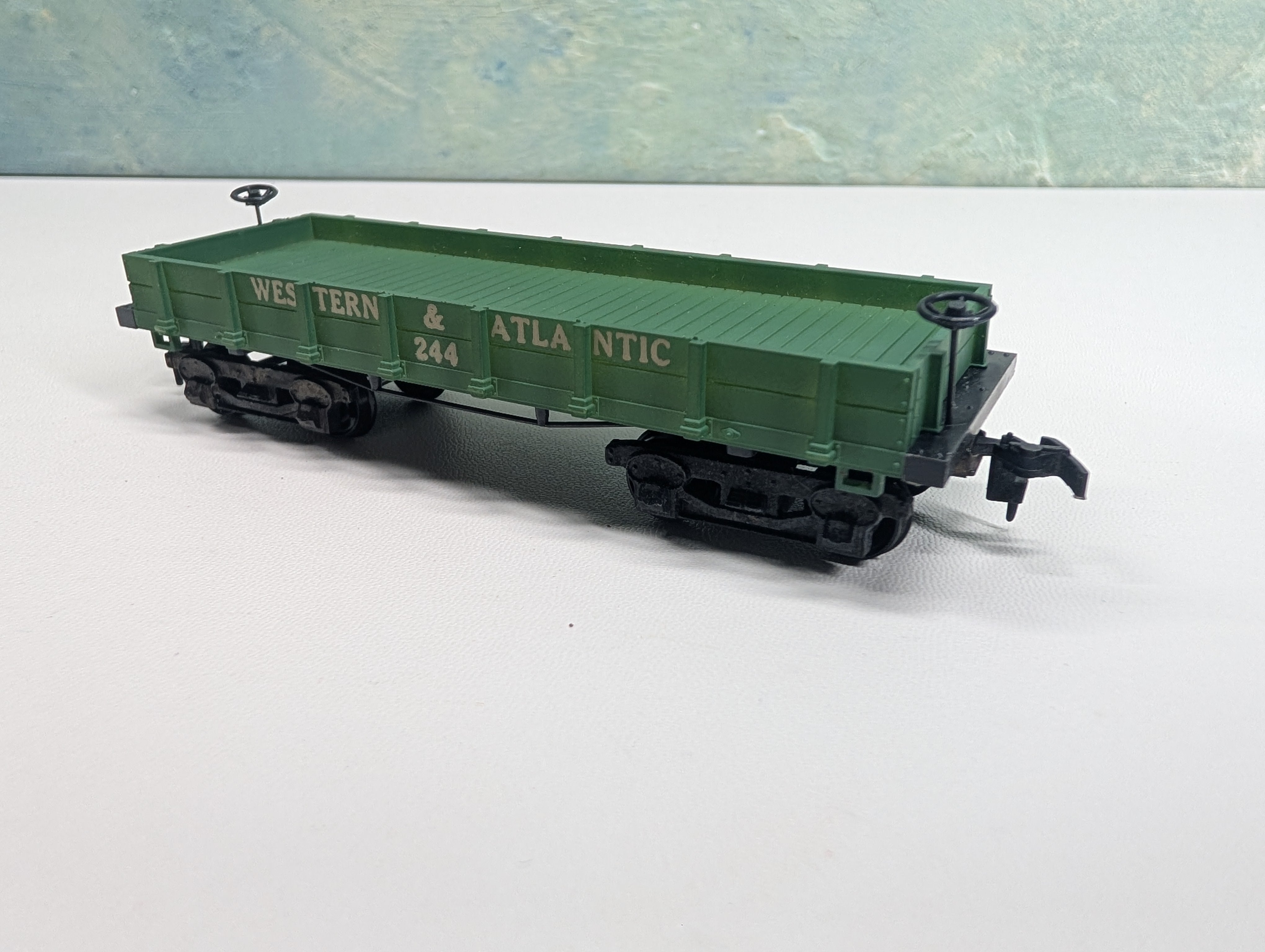 USED Mantua HO Scale Old Time Flat Car Western & Atlantic #244