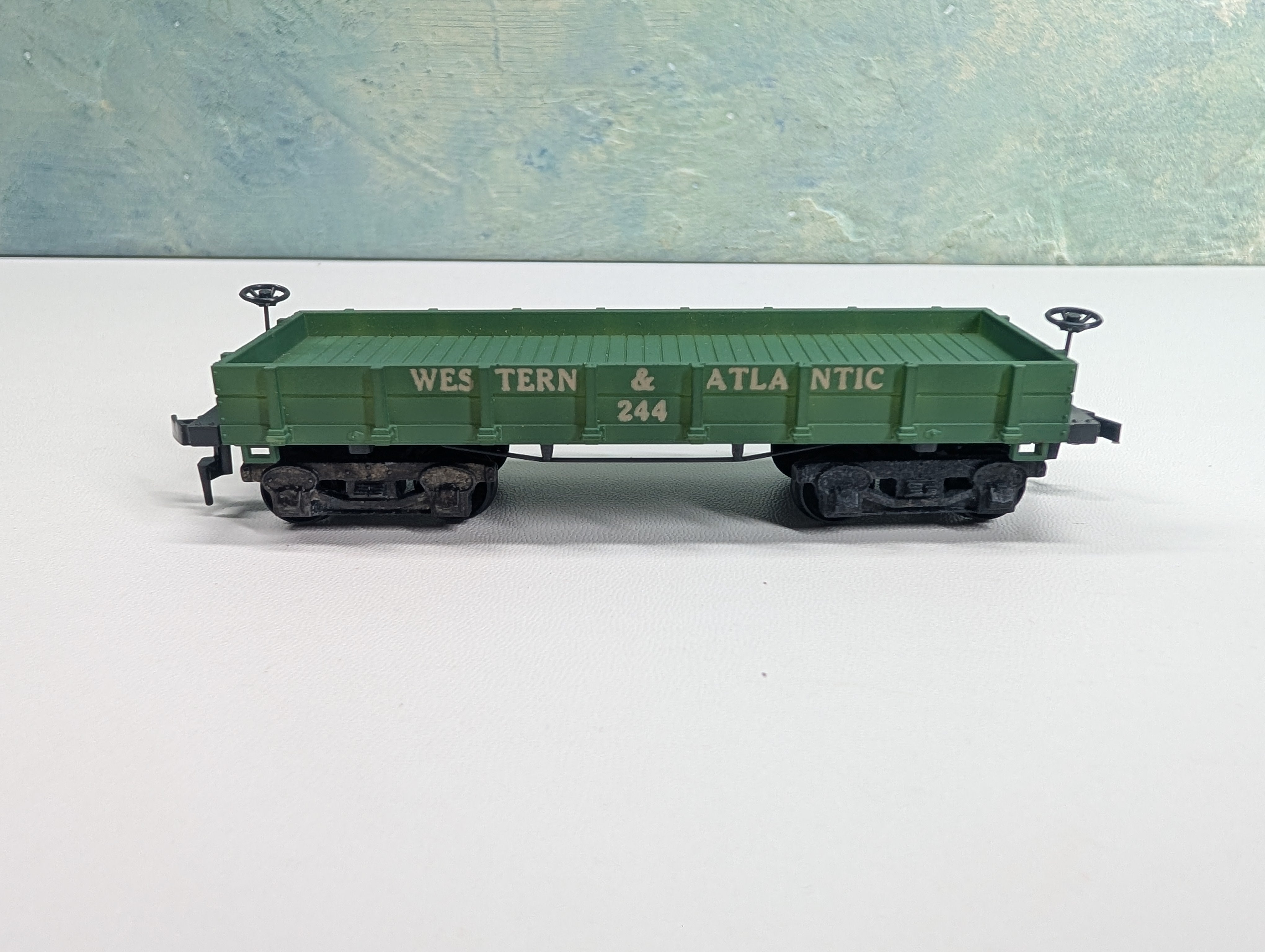 USED Mantua HO Scale Old Time Flat Car Western & Atlantic #244