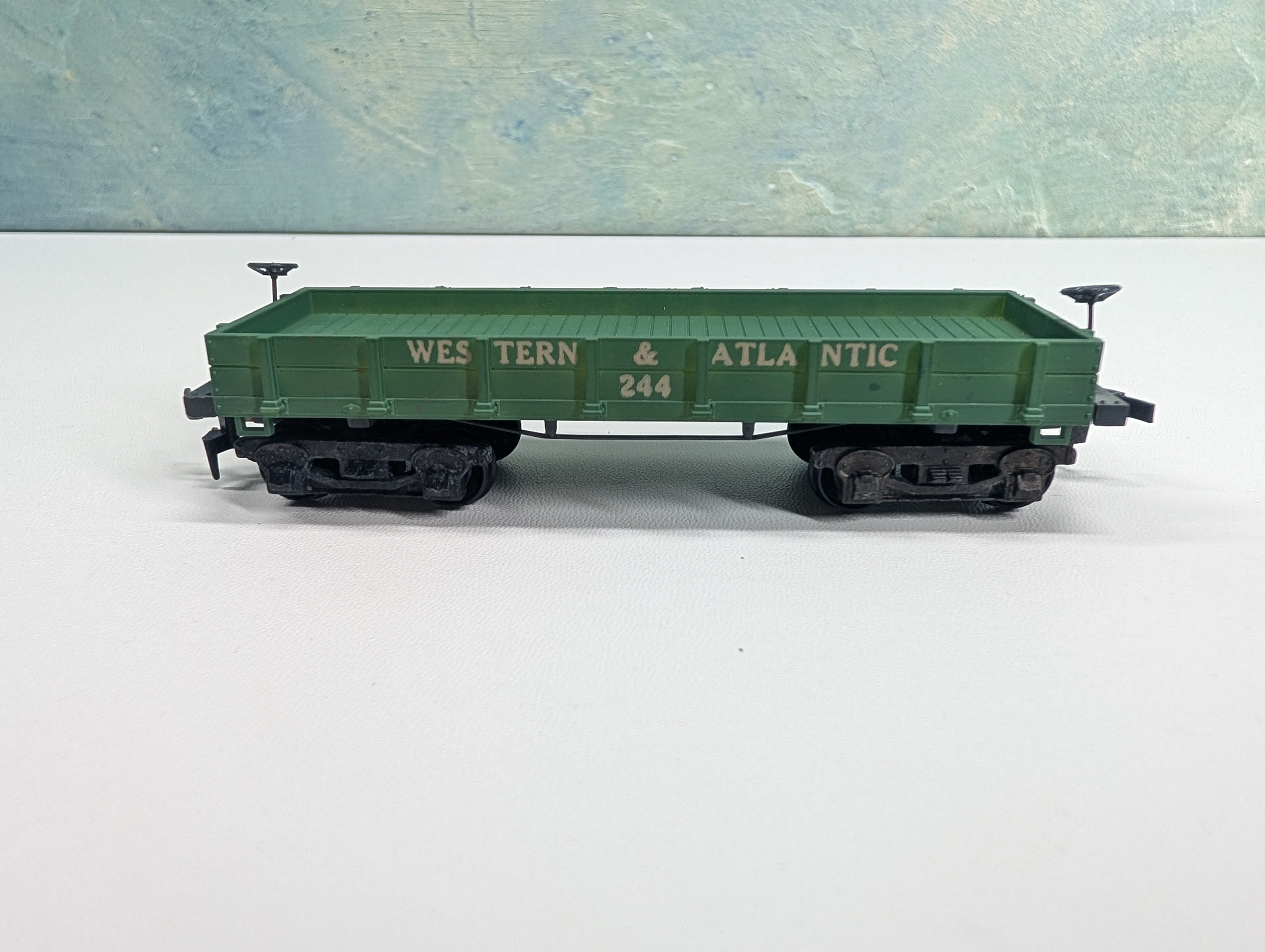 USED Mantua HO Scale Old Time Flat Car Western & Atlantic #244