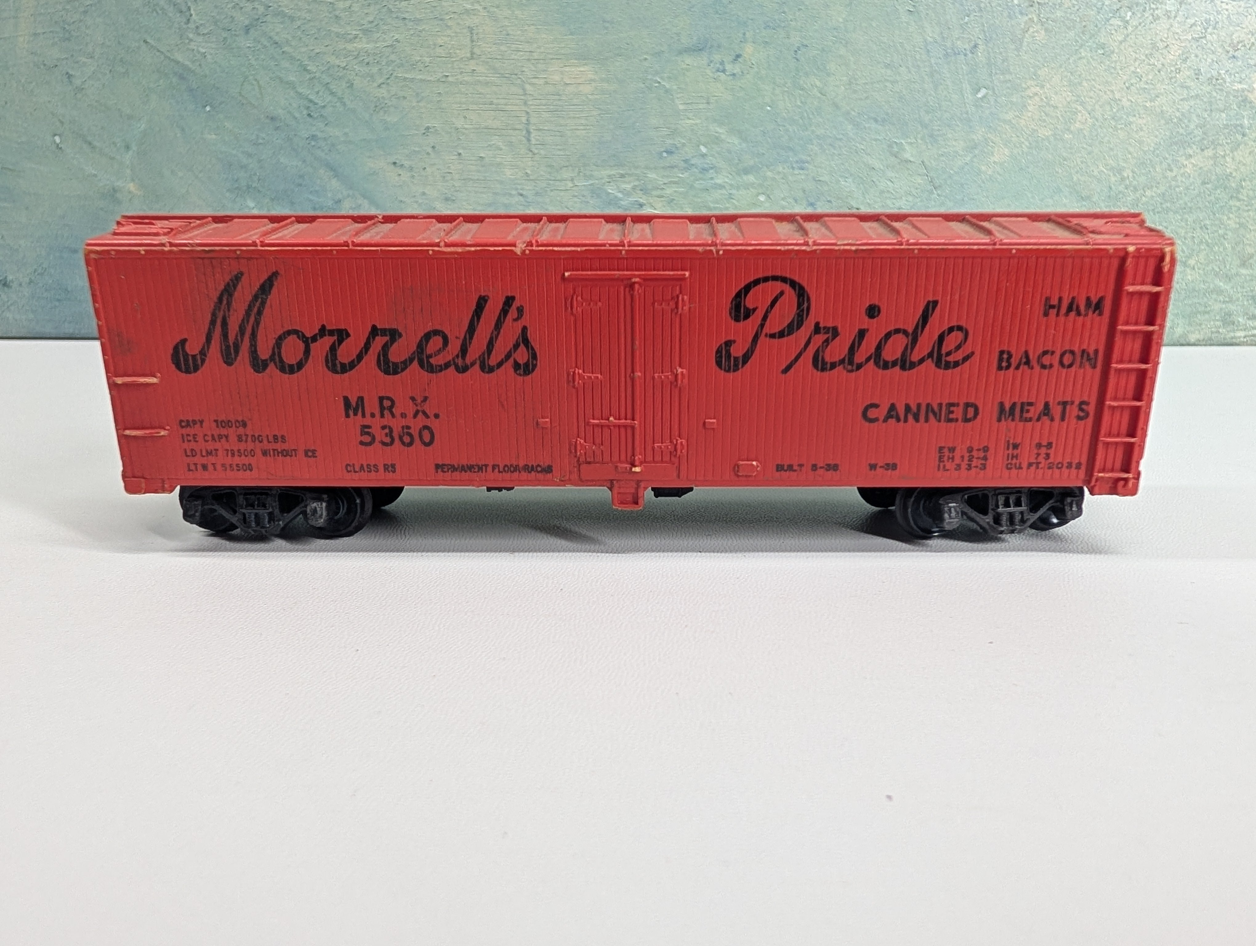 USED Mantua HO Scale Billboard Reefer Morrell's Pride MRX #5360 Ham, Bacon, Canned Meats