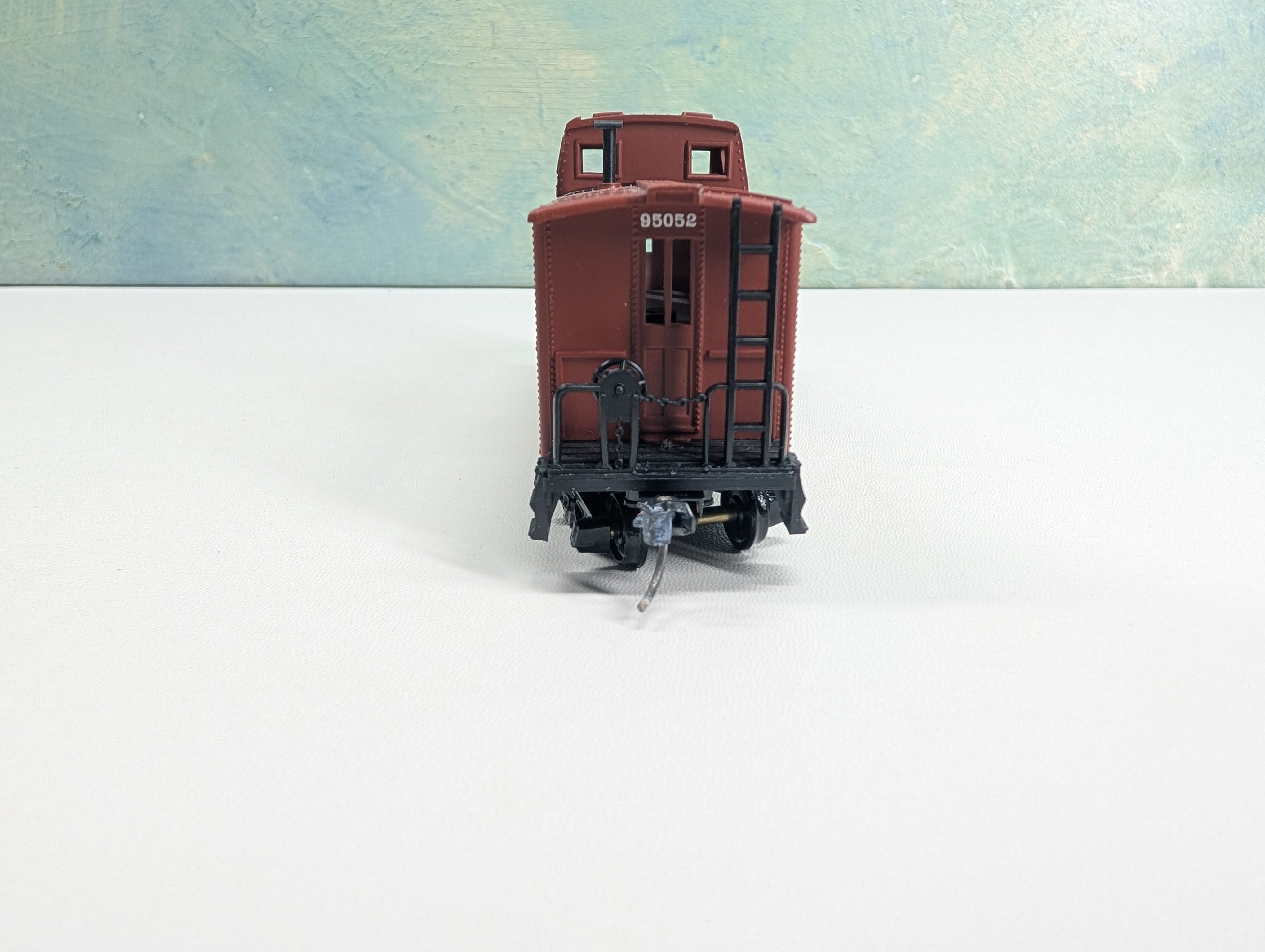 USED Mantua 726-027 HO Scale Heavy 36' Caboose Lehigh Valley #95052 Route of the Black Diamond