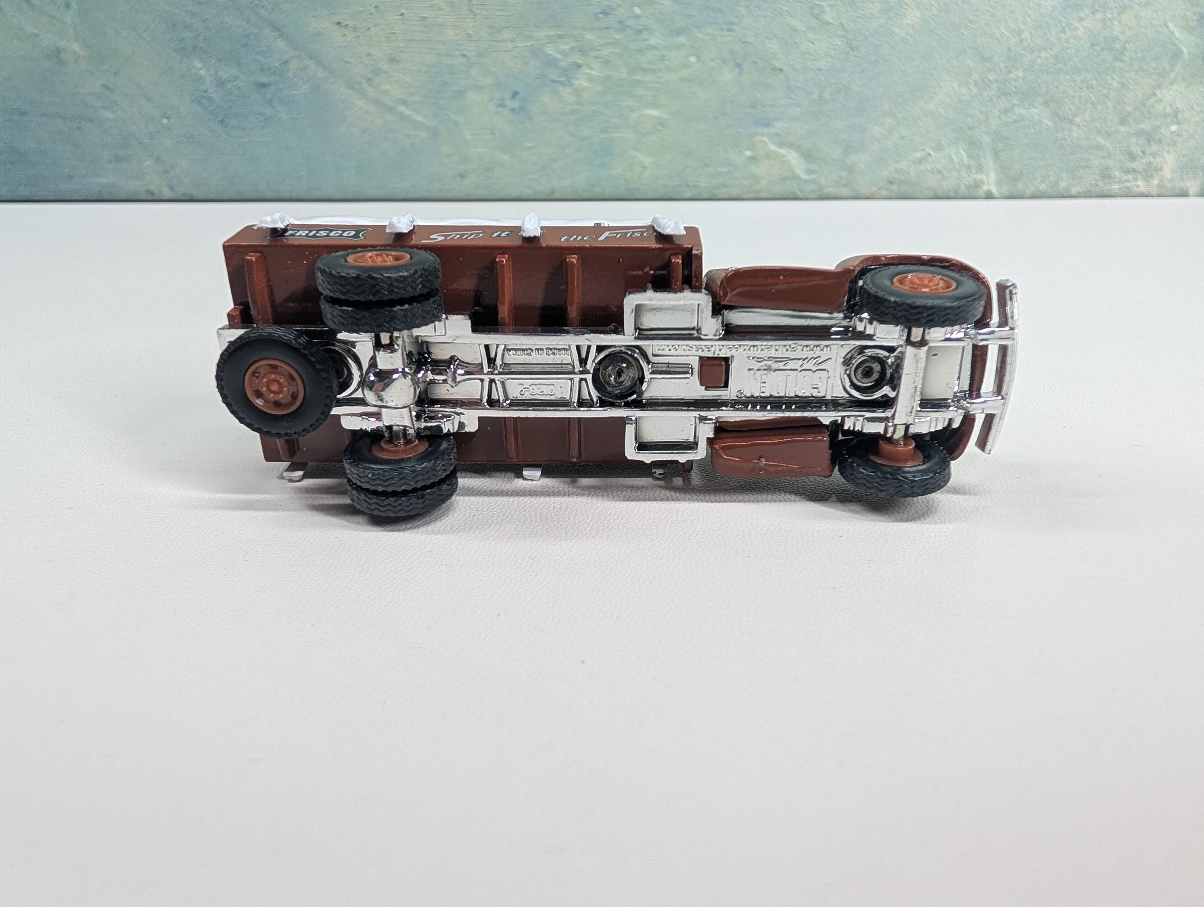 USED IMEX HO Scale Diecast SLSF Frisco Truck w/ Tarp