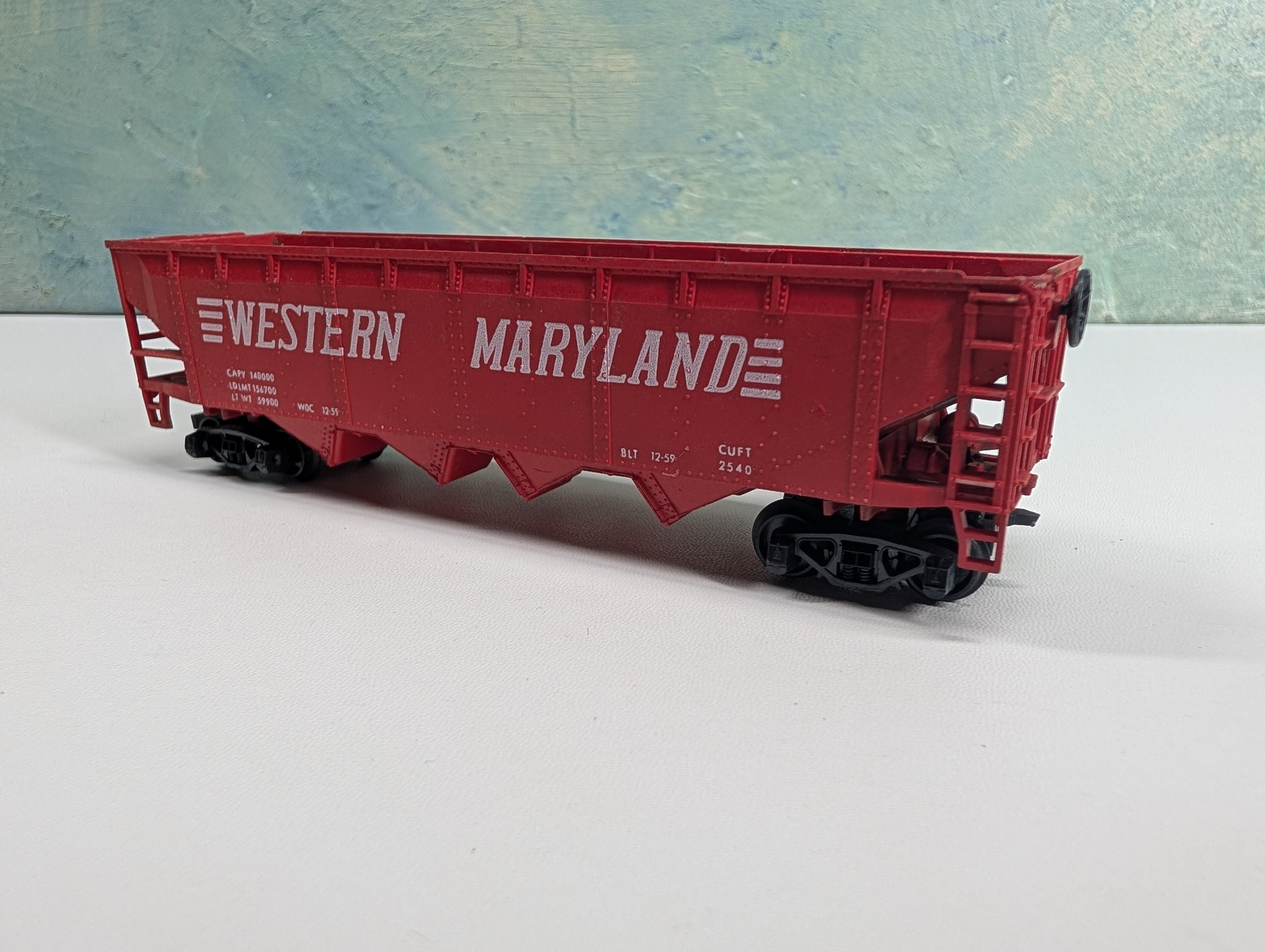 USED HO Scale Quad Hopper Western Maryland WM
