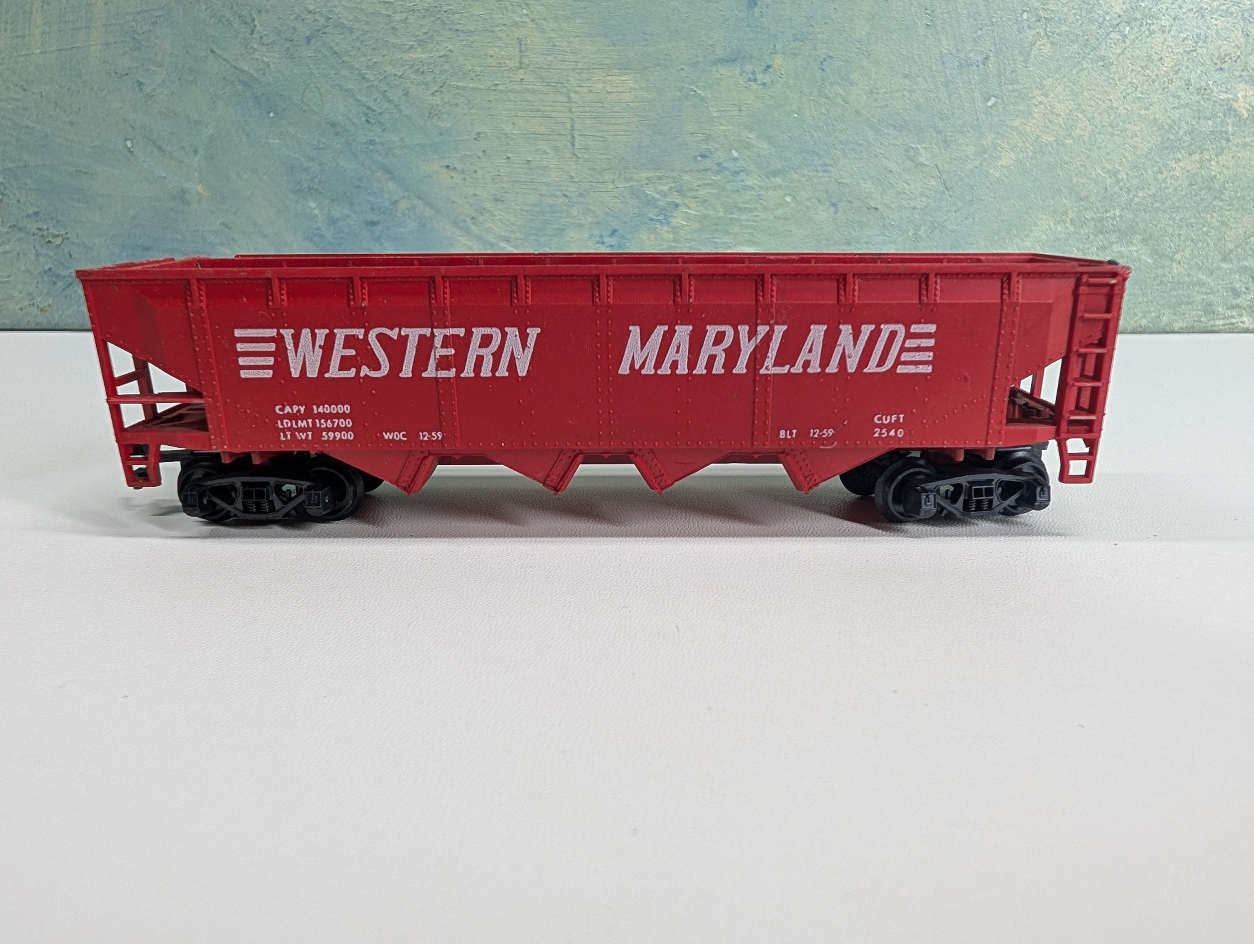 USED HO Scale Quad Hopper Western Maryland WM