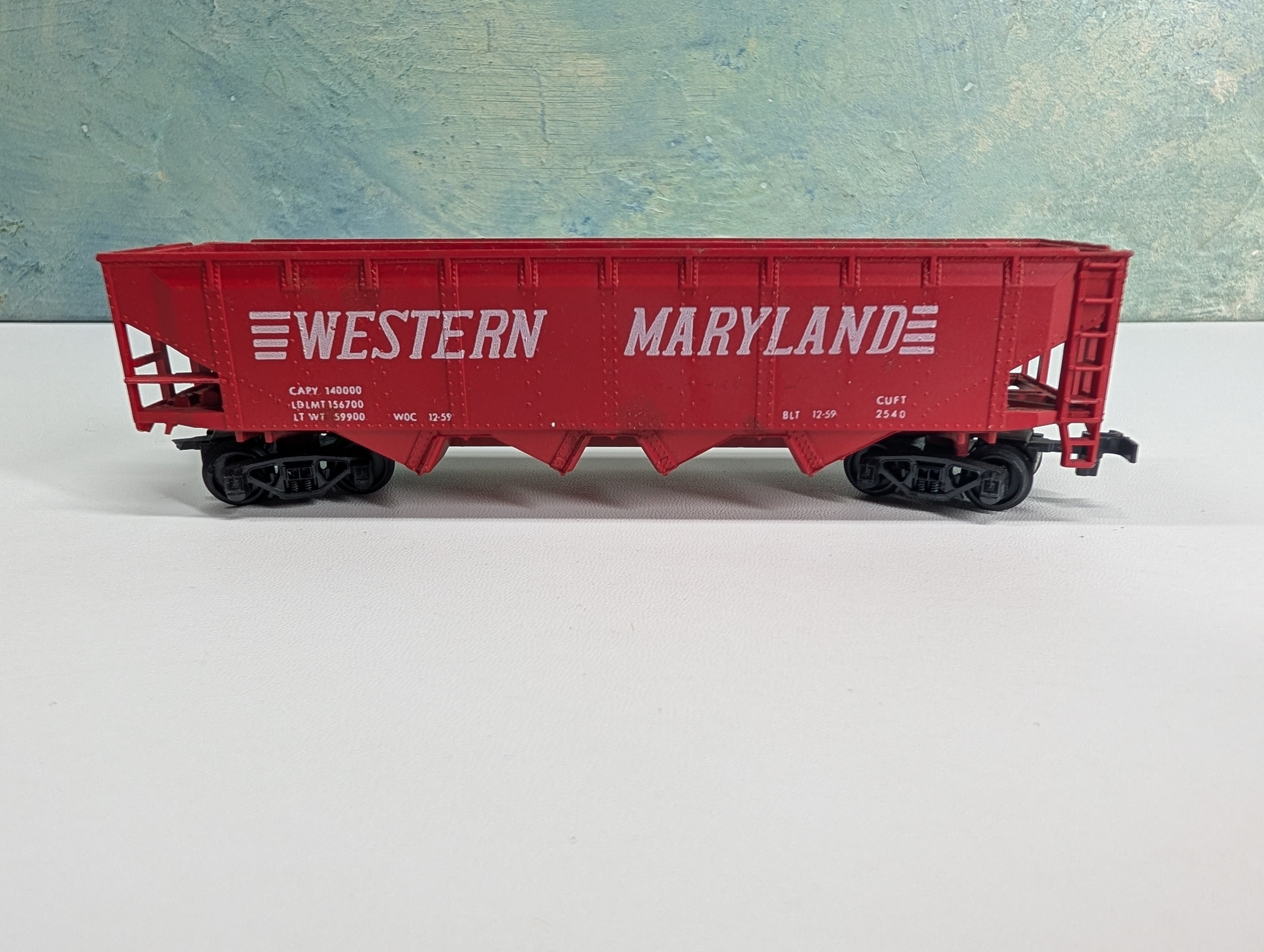 USED HO Scale Quad Hopper Western Maryland WM