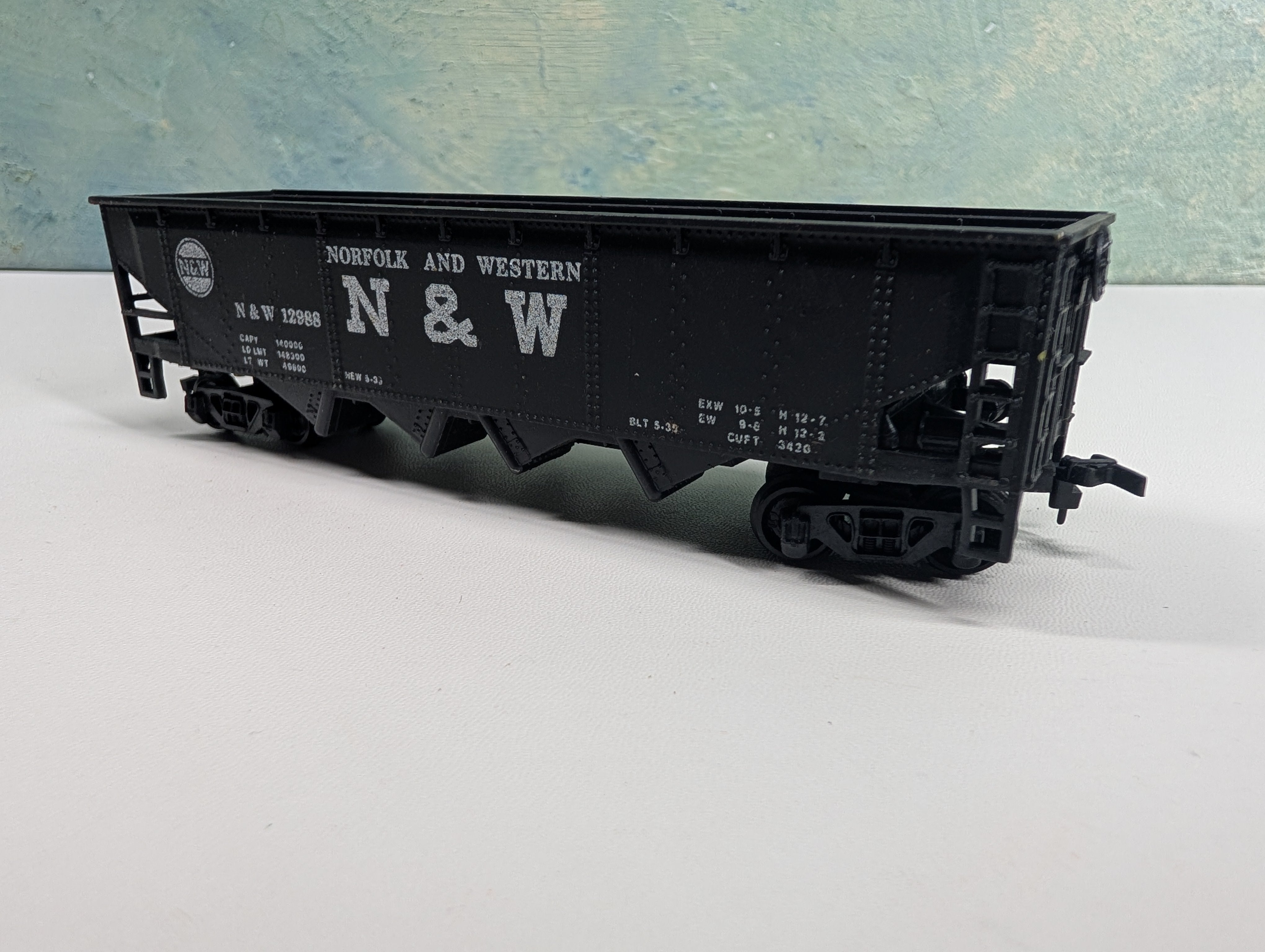 USED Bachmann HO Scale Quad Hopper Norfolk & Western N&W #12988
