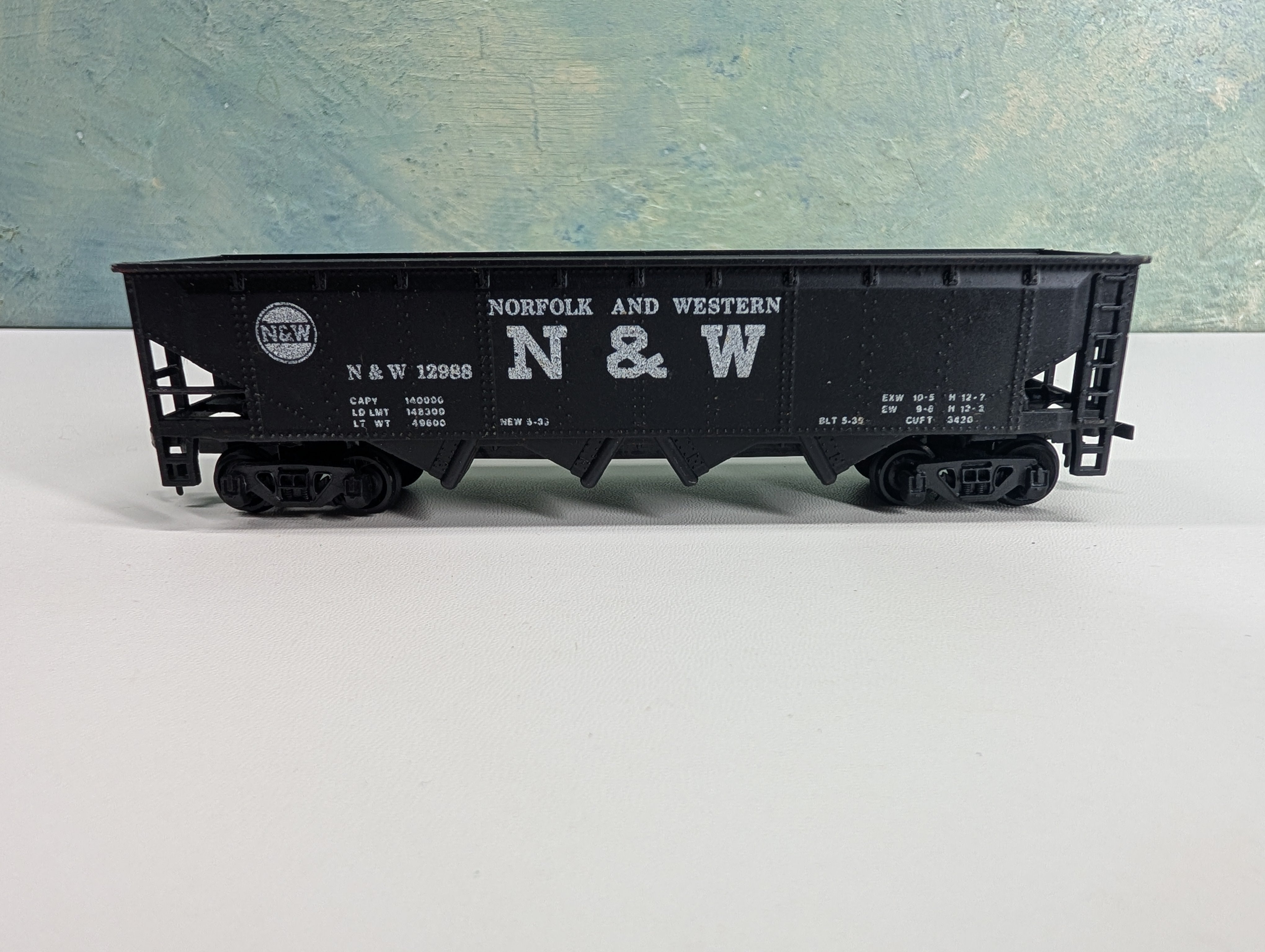 USED Bachmann HO Scale Quad Hopper Norfolk & Western N&W #12988