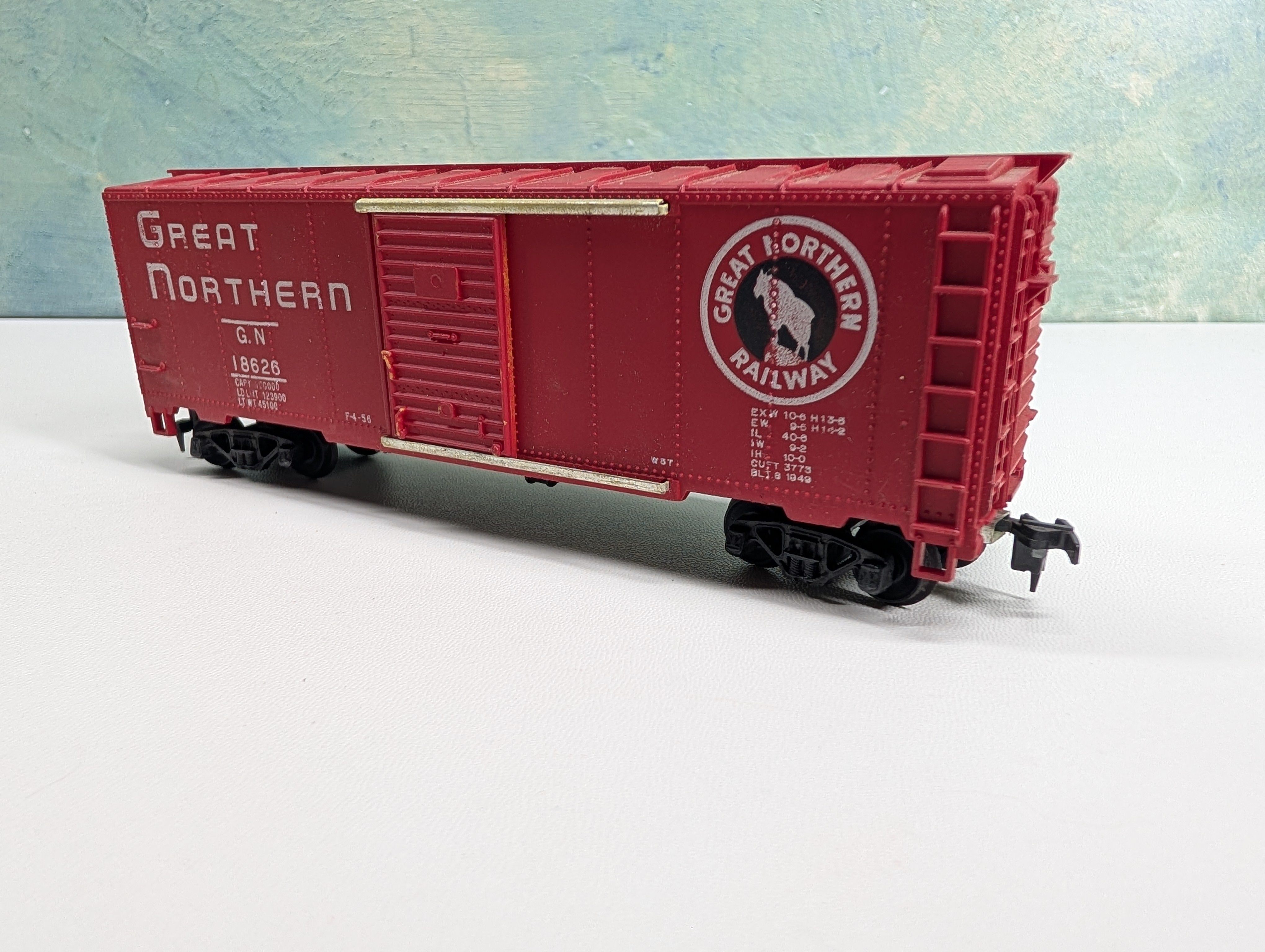USED Mantua HO Scale 40' Box Car Great Northern GN #18626