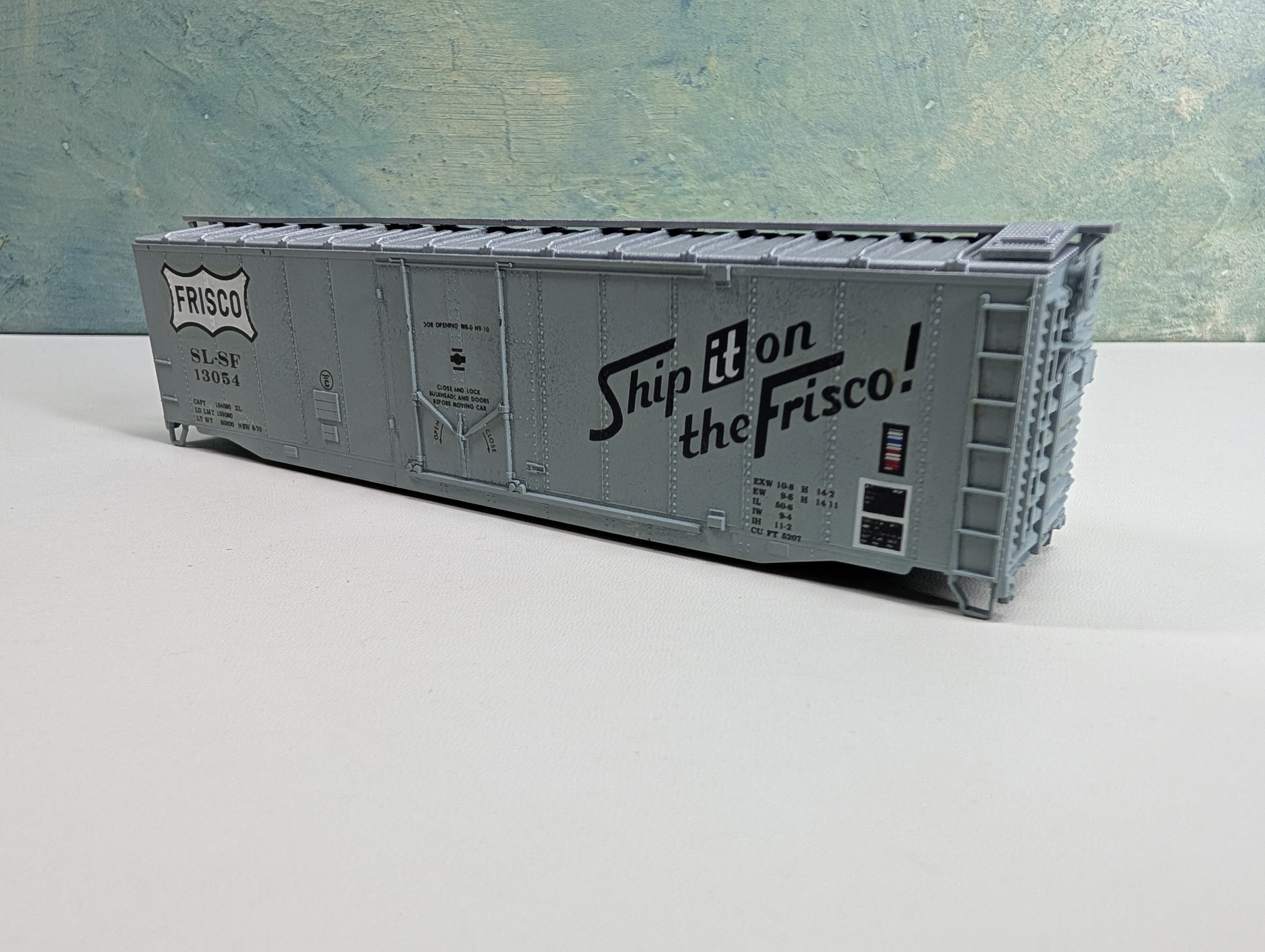 USED Athearn HO Scale 50' PD Box Car Frisco SL-SF #13054 Custom Paint & Decals, Shell Only