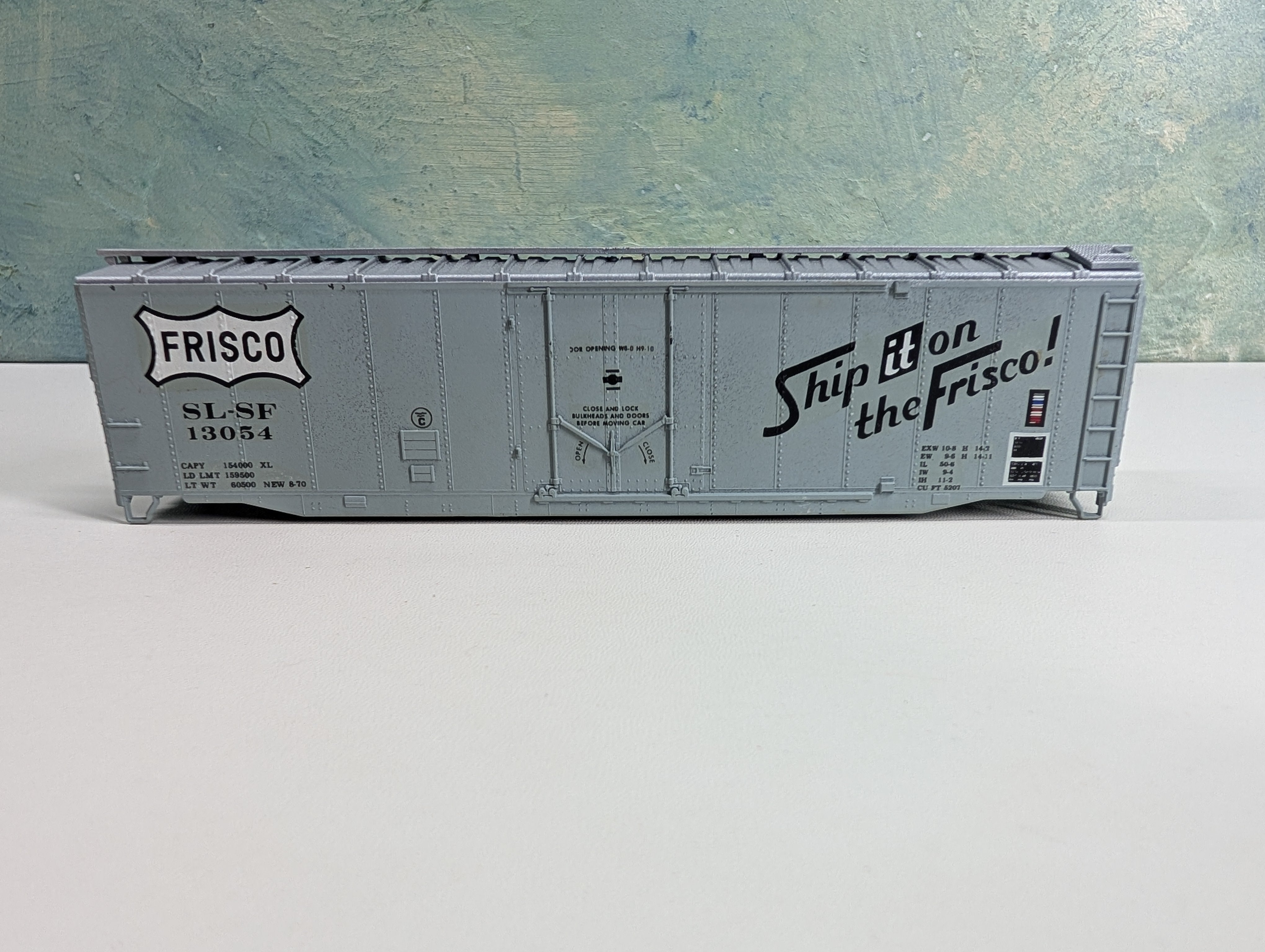 USED Athearn HO Scale 50' PD Box Car Frisco SL-SF #13054 Custom Paint & Decals, Shell Only