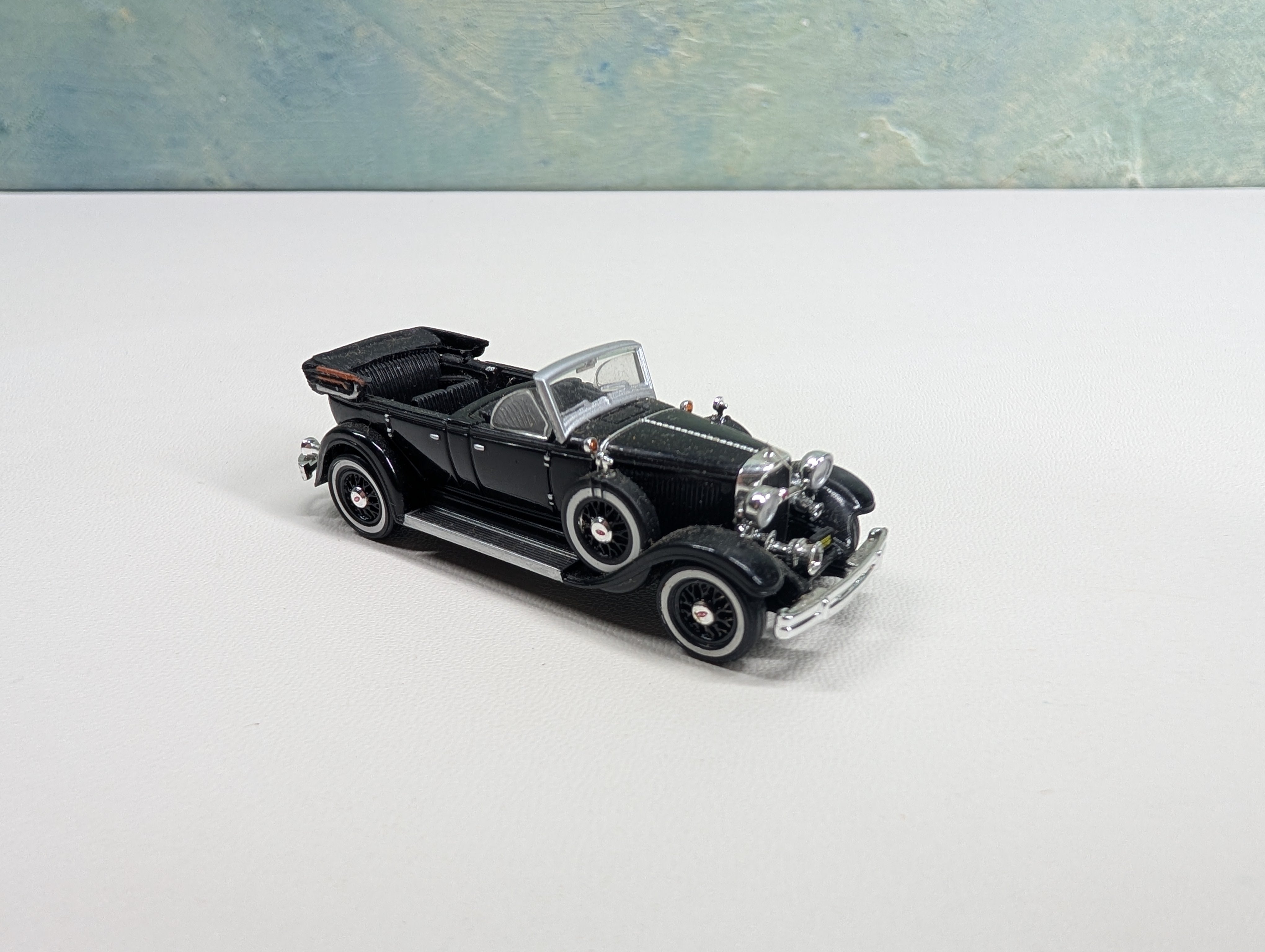USED Ricko HO Scale 1931 Lincoln Model K, Top Down, Black