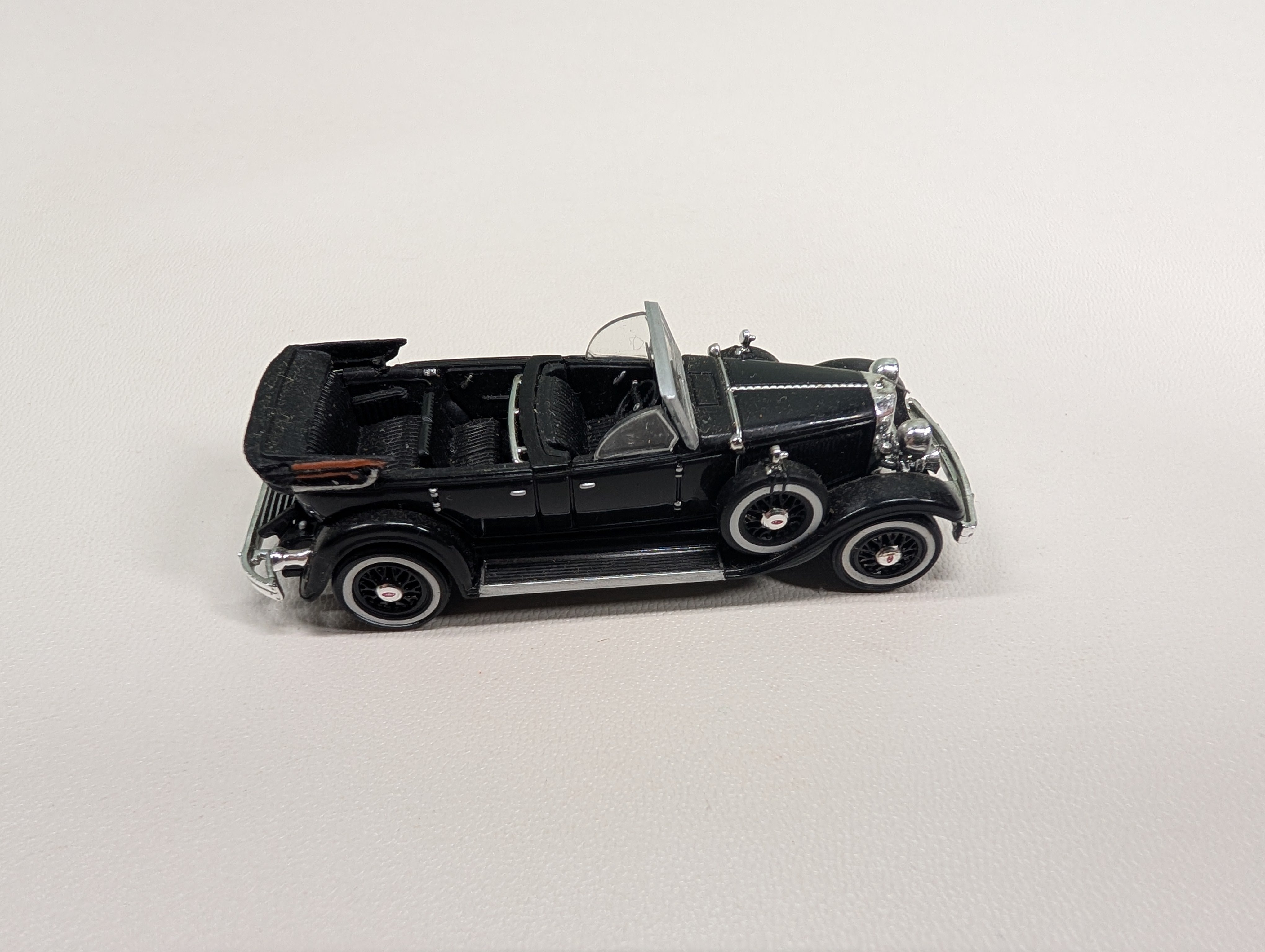 USED Ricko HO Scale 1931 Lincoln Model K, Top Down, Black