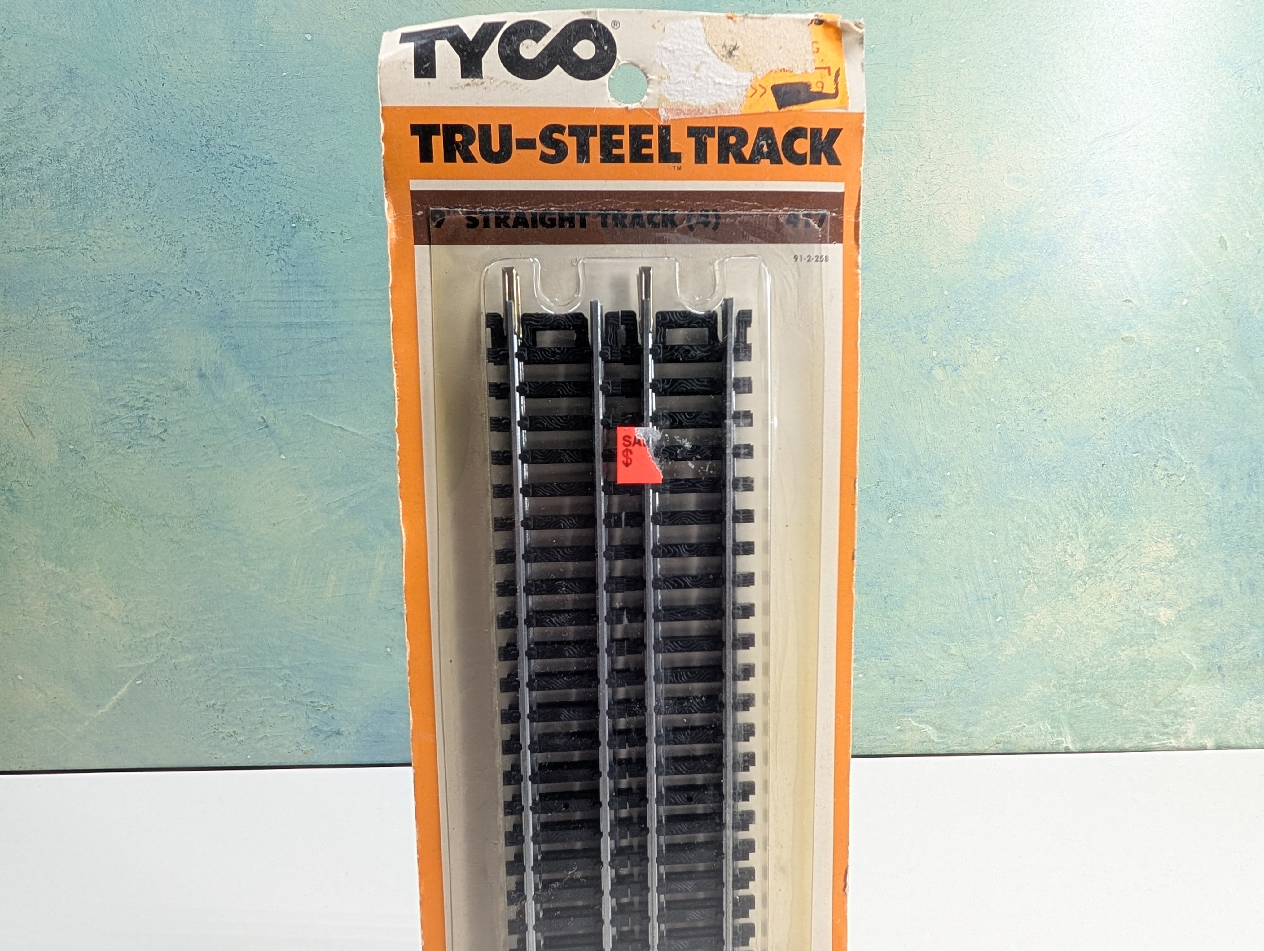 Tyco 417 HO Scale 9" Straight Tru-Steel Code 100 Track (4 pcs)