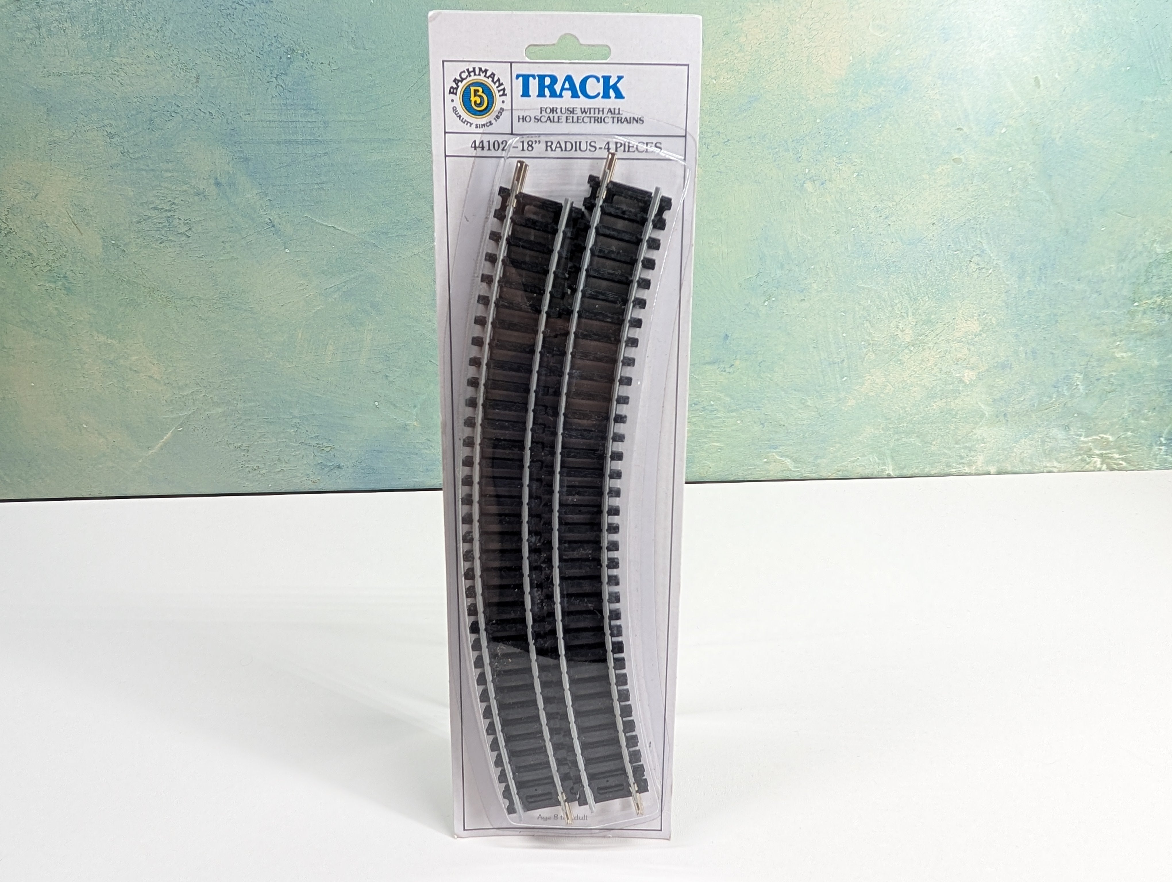 Bachmann 44102 HO Scale 18" Radius Curve Nickel Silver Code 100 Track (4 pcs)
