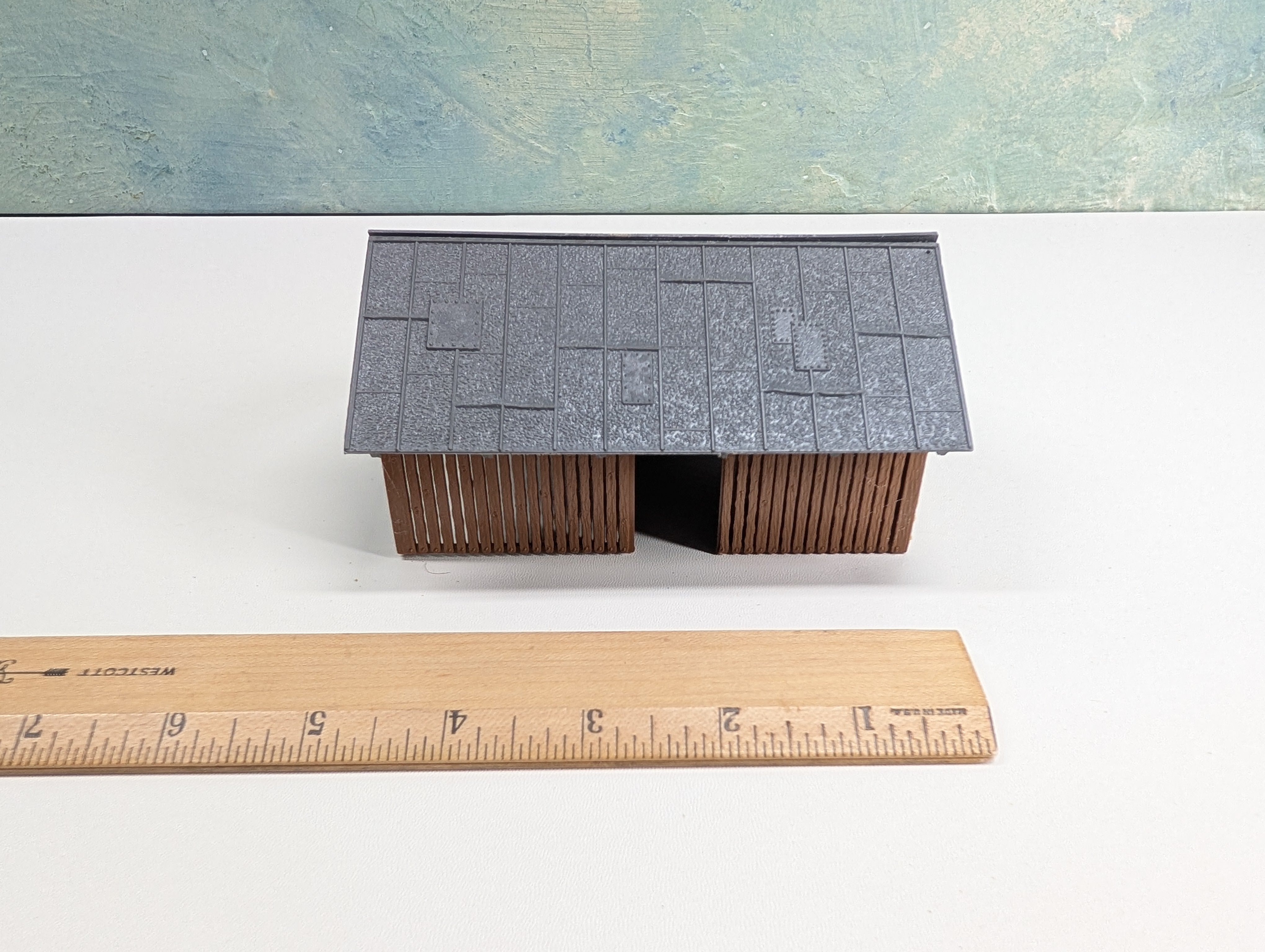 USED HO Scale Wood Car Port