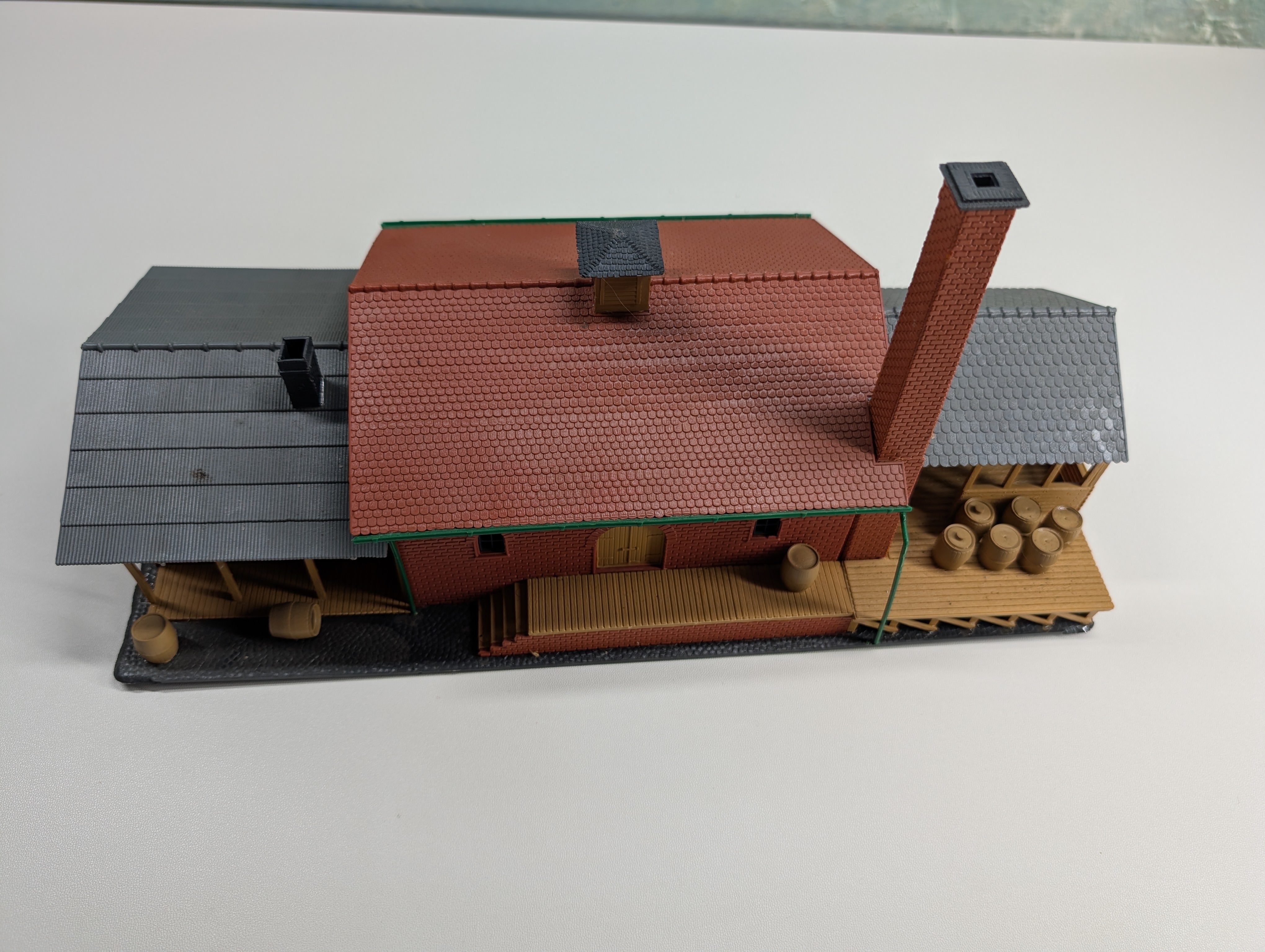 USED Tyco HO Scale F&M Schaefer Brewery 1842