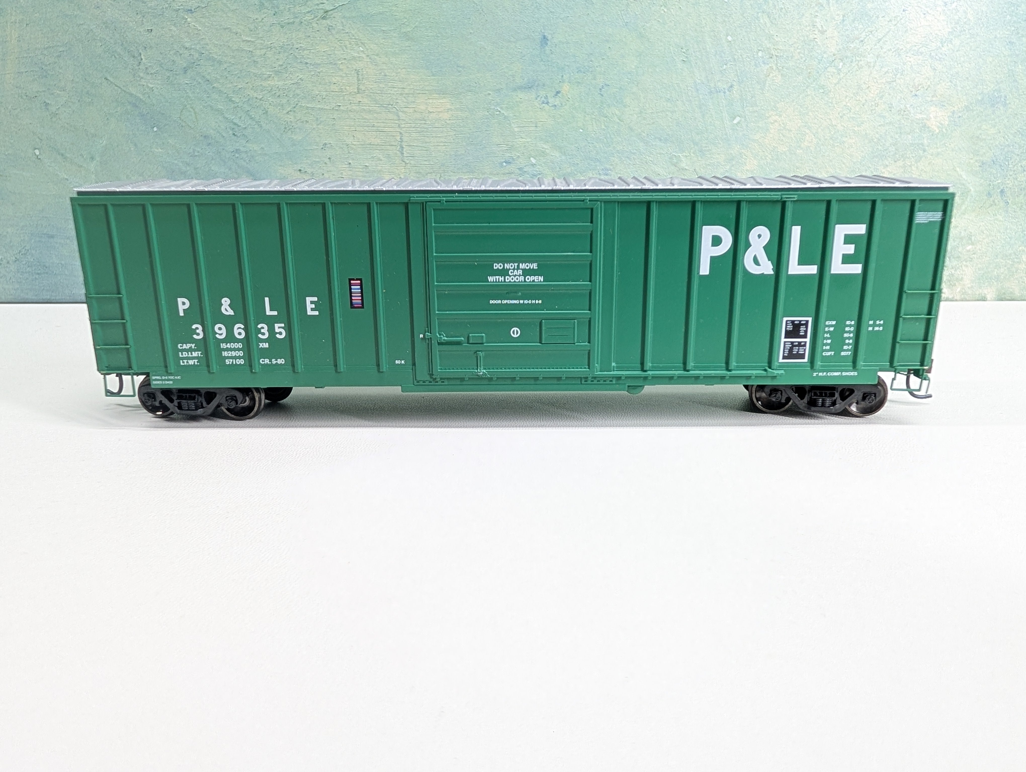 USED Athearn Genesis G4208 HO Scale 50' Sieco Box Car Pittsburgh and Lake Erie P&LE #39635 Metal Wheels