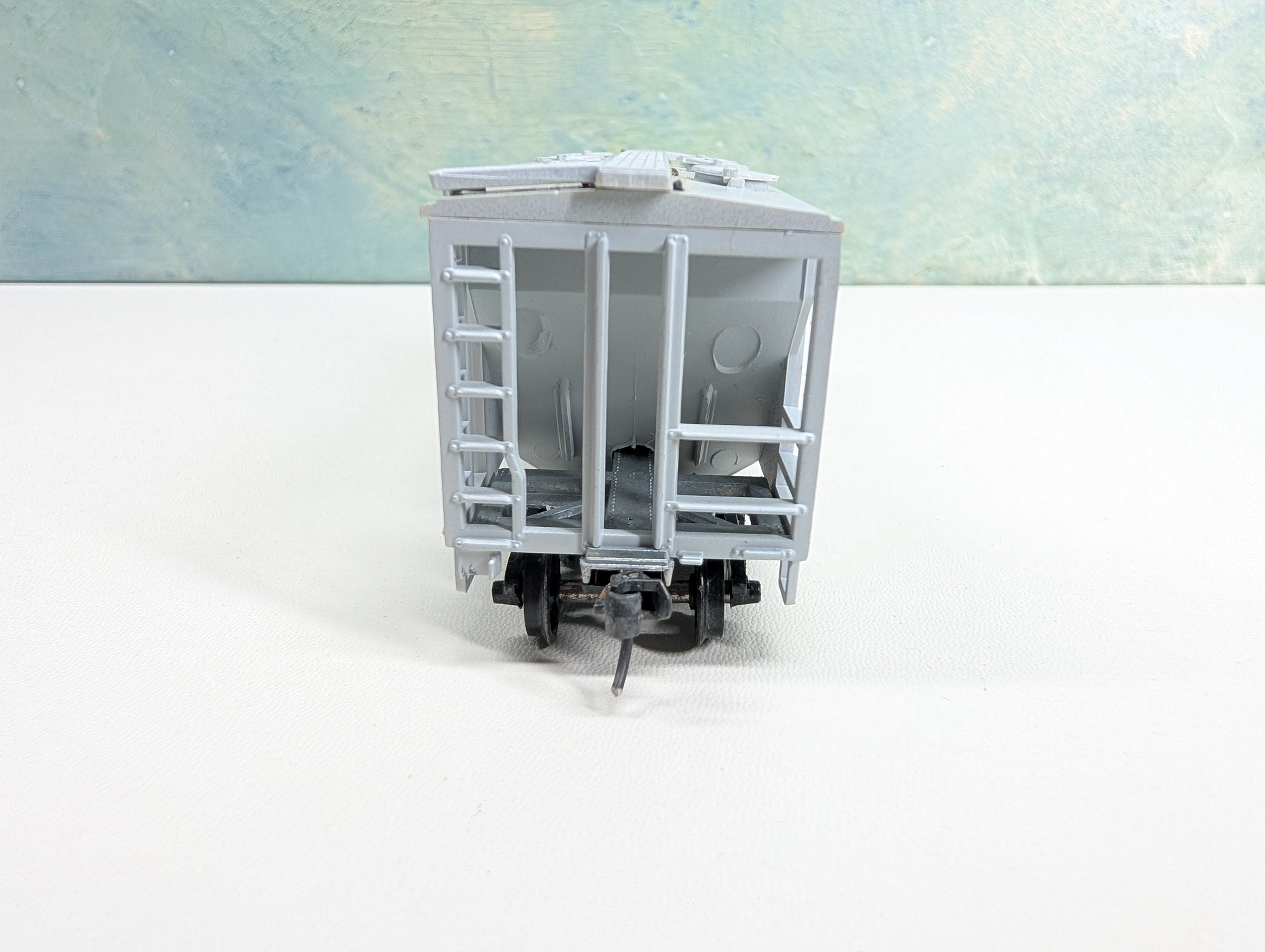 USED Roundhouse HO Scale 2 Bay Covered Hopper Cotton Belt SSW #77196
