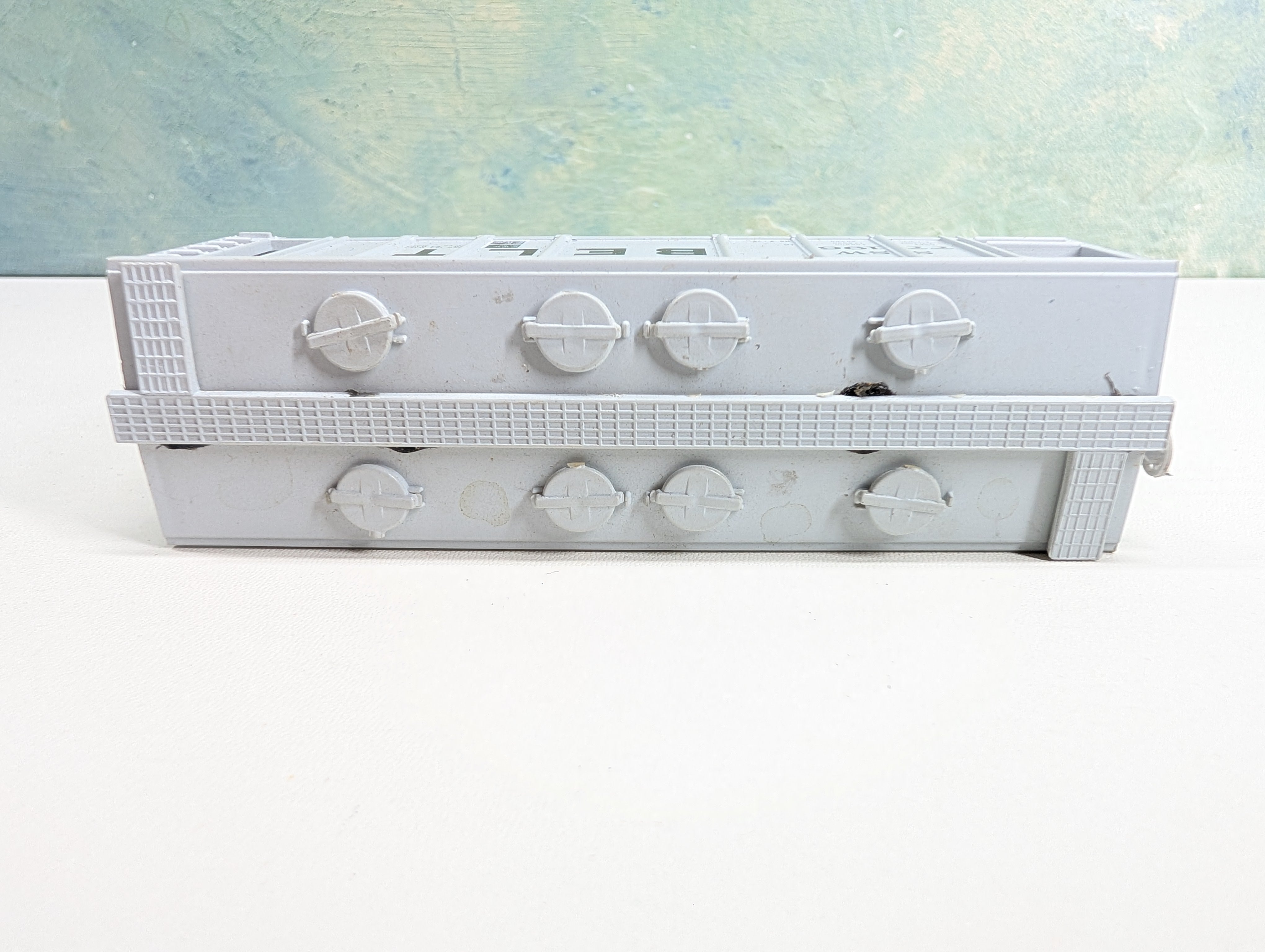 USED Roundhouse HO Scale 2 Bay Covered Hopper Cotton Belt SSW #77196