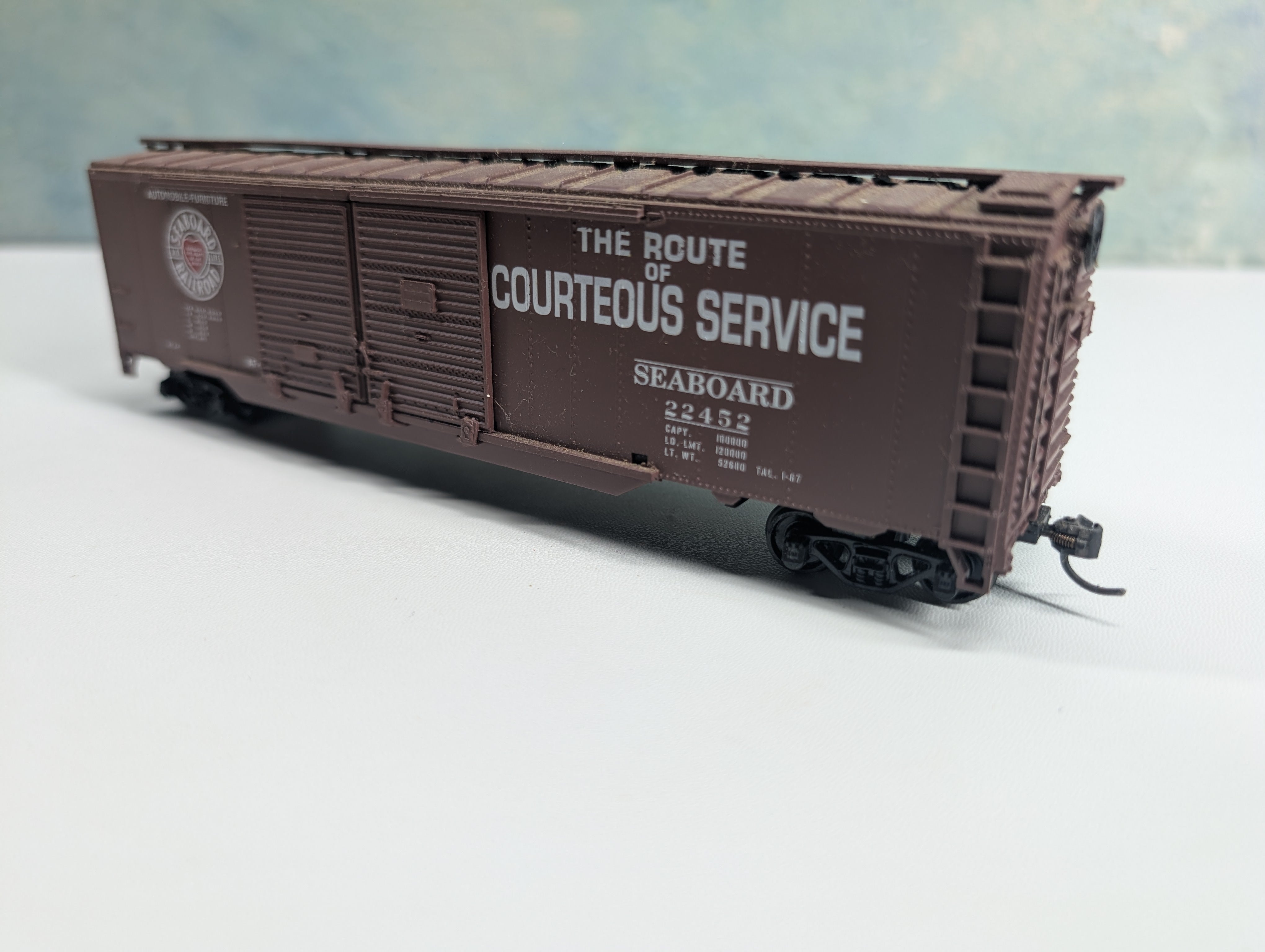USED Athearn HO Scale 50' Auto DD Box Car Seaboard Air Line SAL #22452