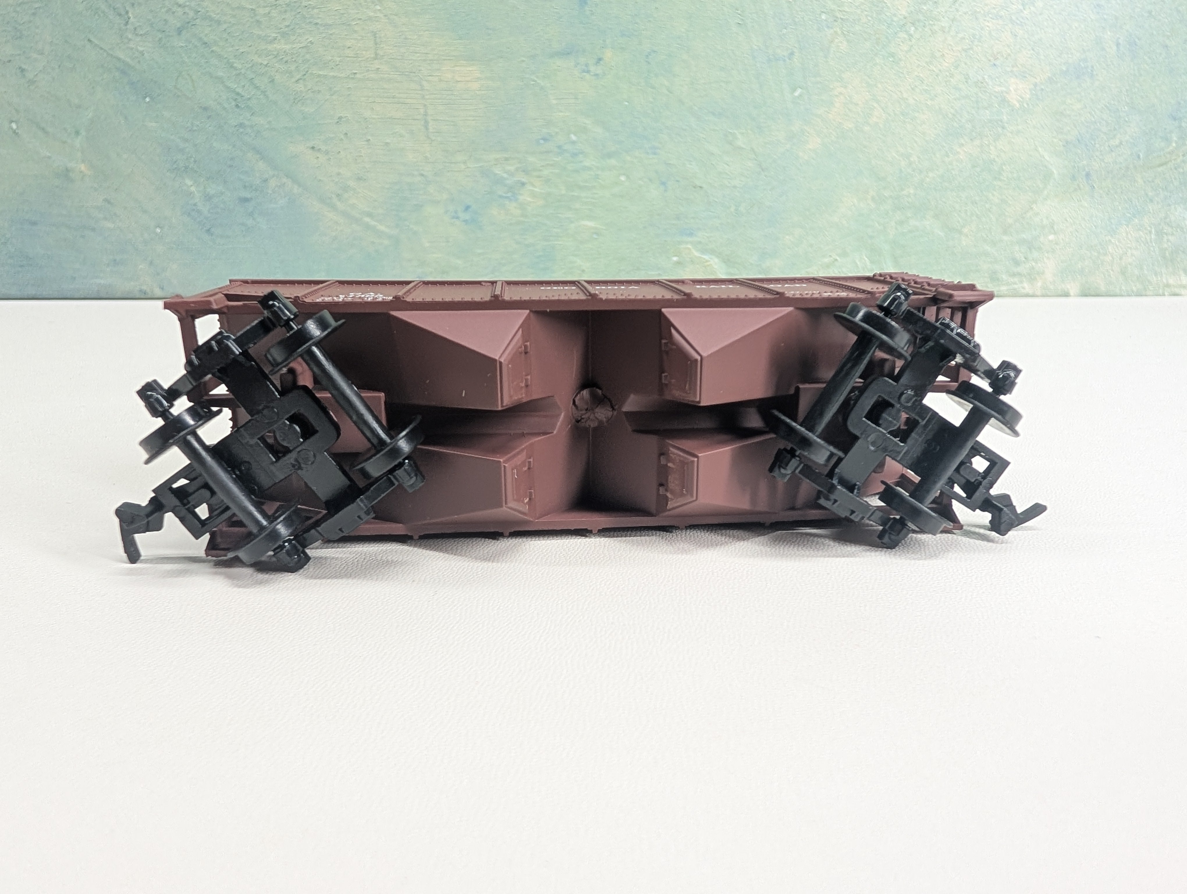 USED Life-Like 21908 HO Scale 2 Bay Hopper Georgia Railroad GA #21395