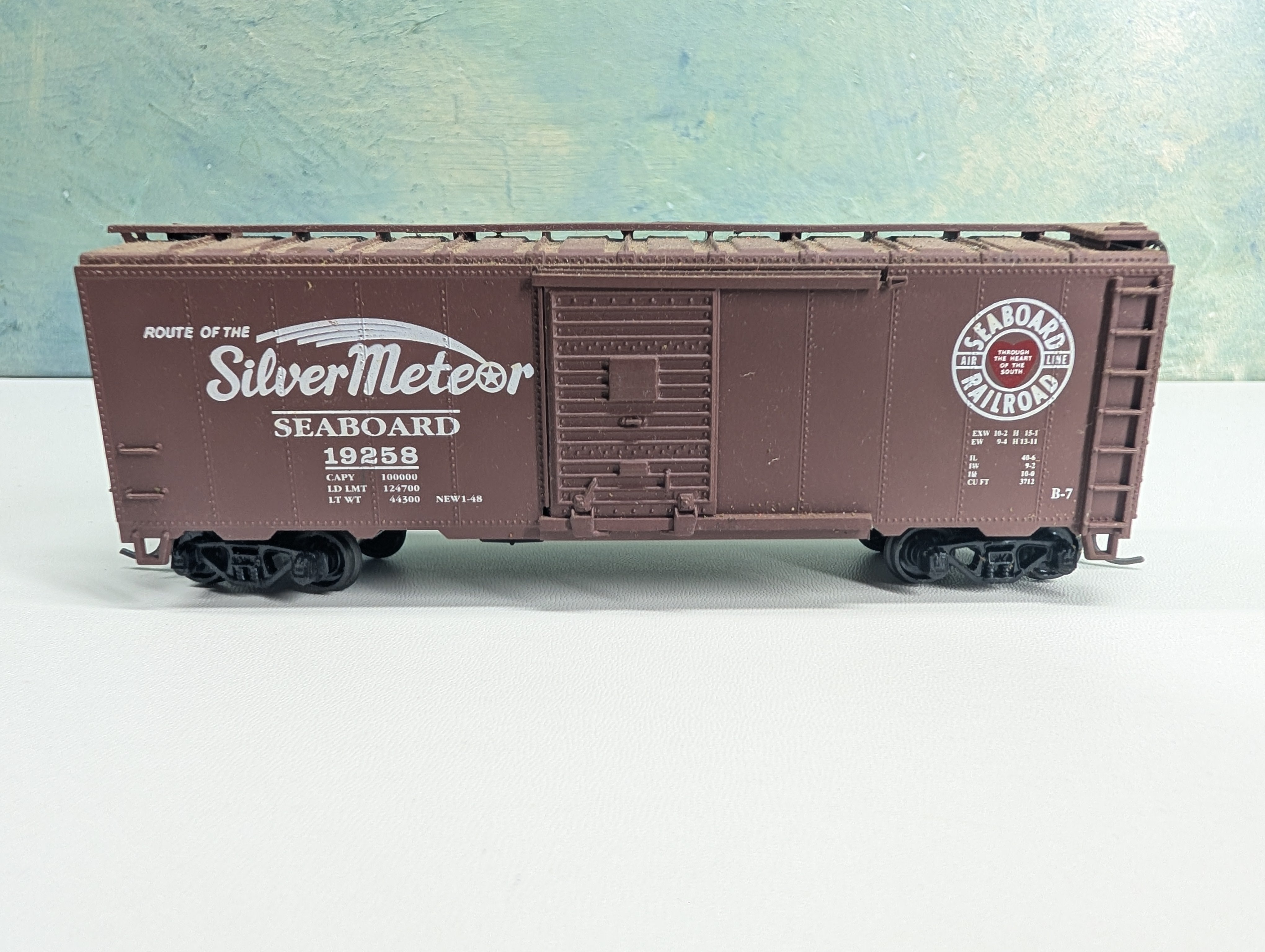 USED Athearn HO Scale 40' Box Car Seaboard Air Line SAL #19258