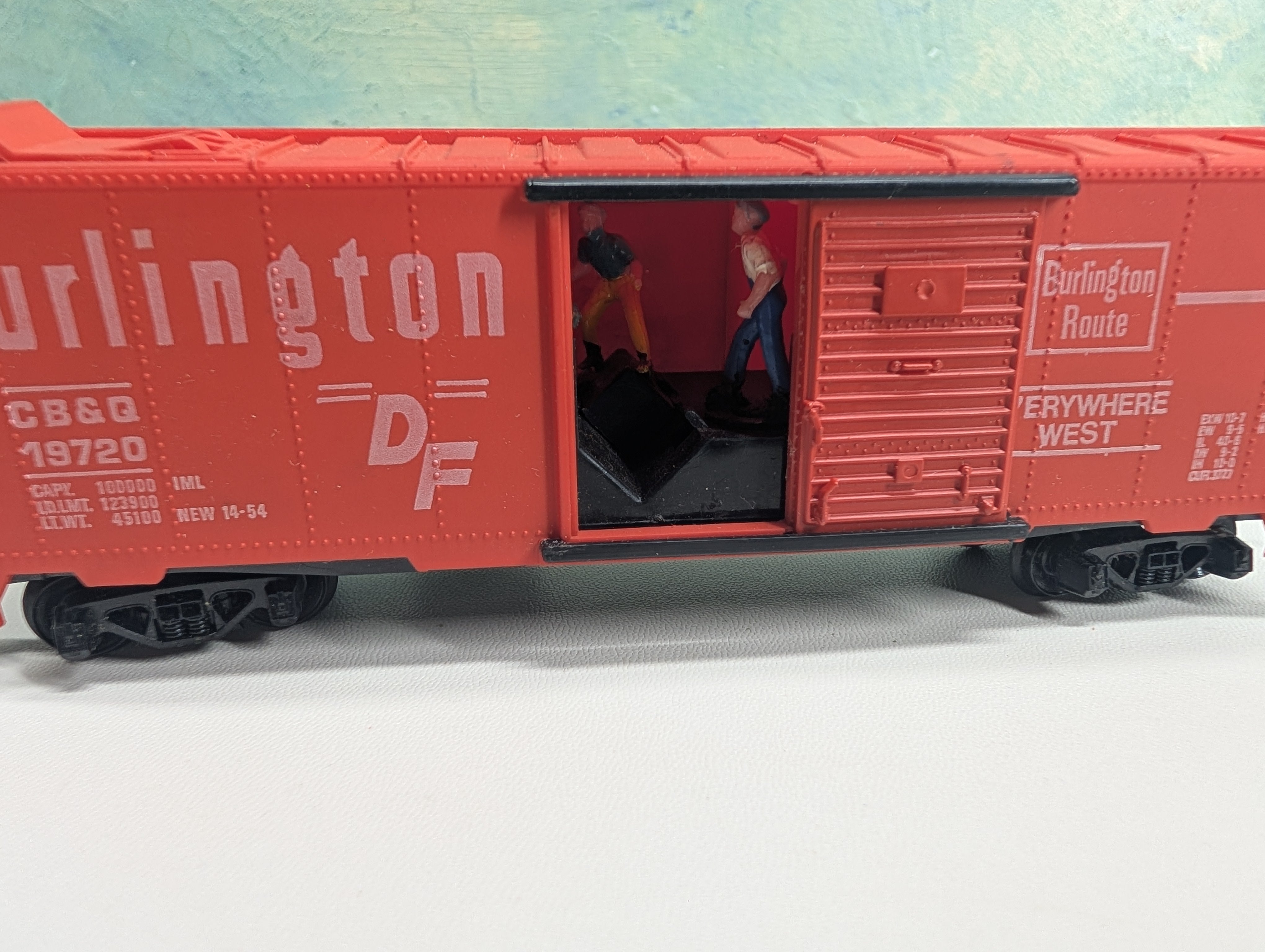 USED Tyco HO Scale 40' Operating Box Car Burlington CB&Q #19720 Untested