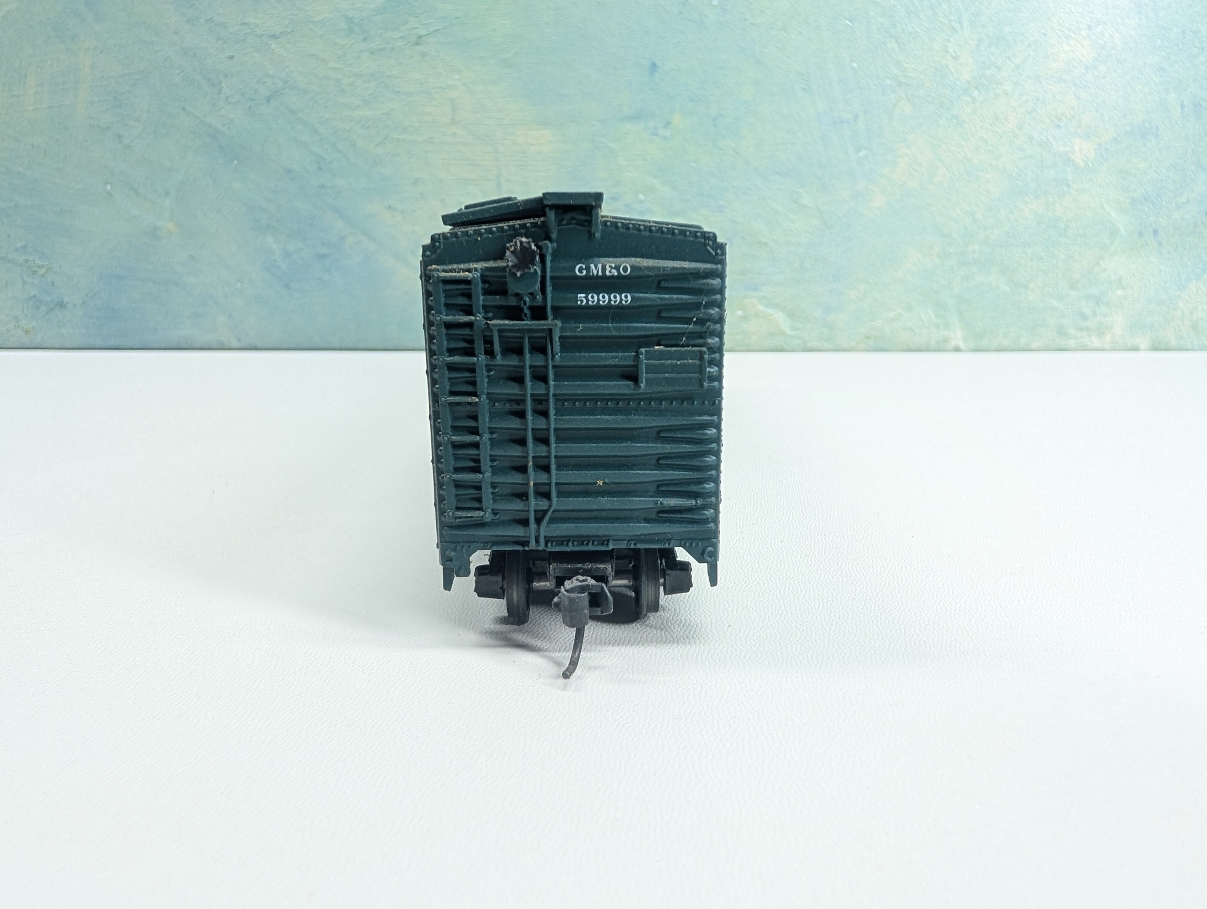 USED Athearn HO Scale 50' Box Car Gulf Mobile & Ohio GM&O #59999 RailRunner Custom