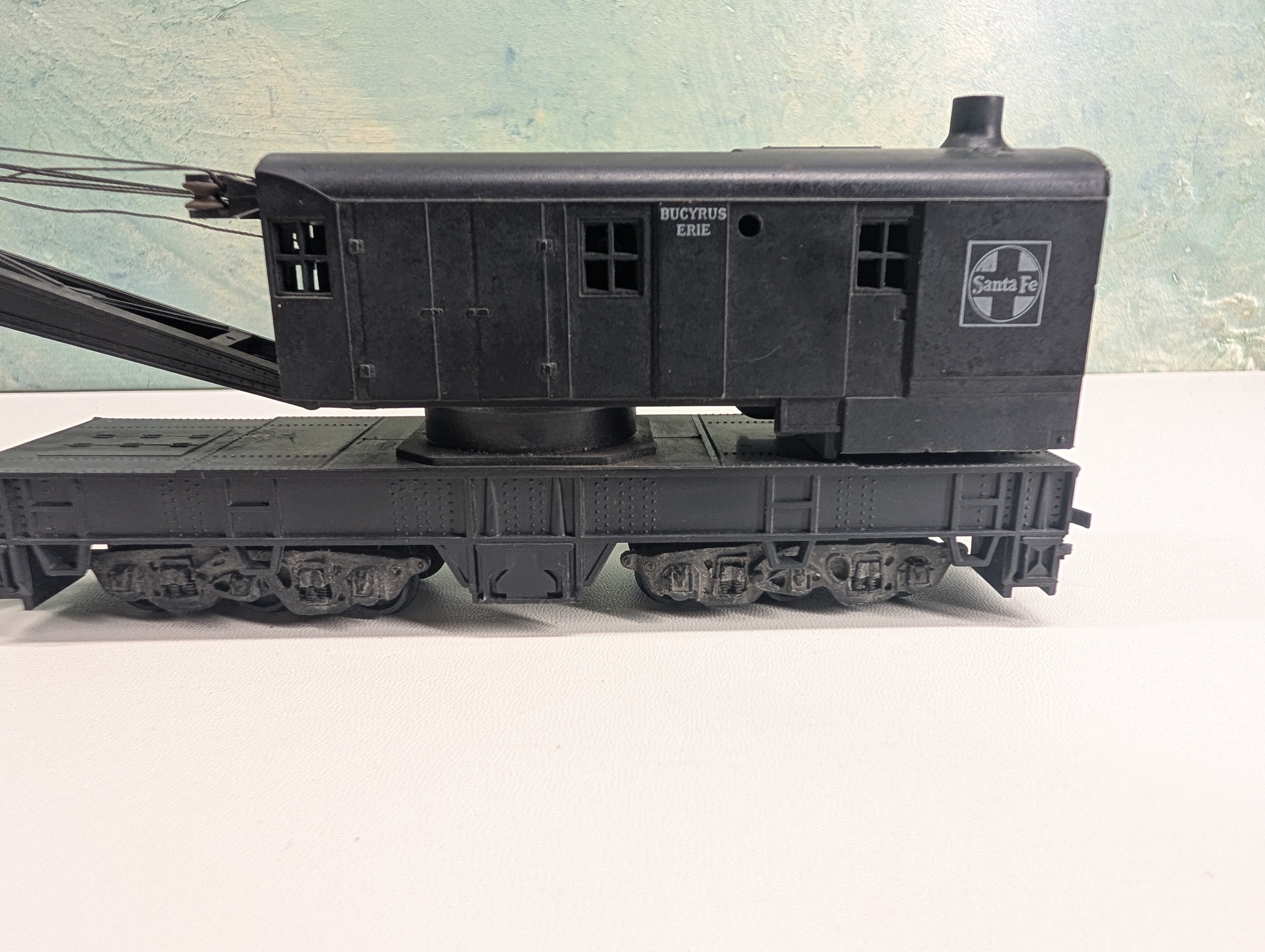 USED Athearn HO Scale 200 Ton Wrecking Crane Santa Fe ATSF