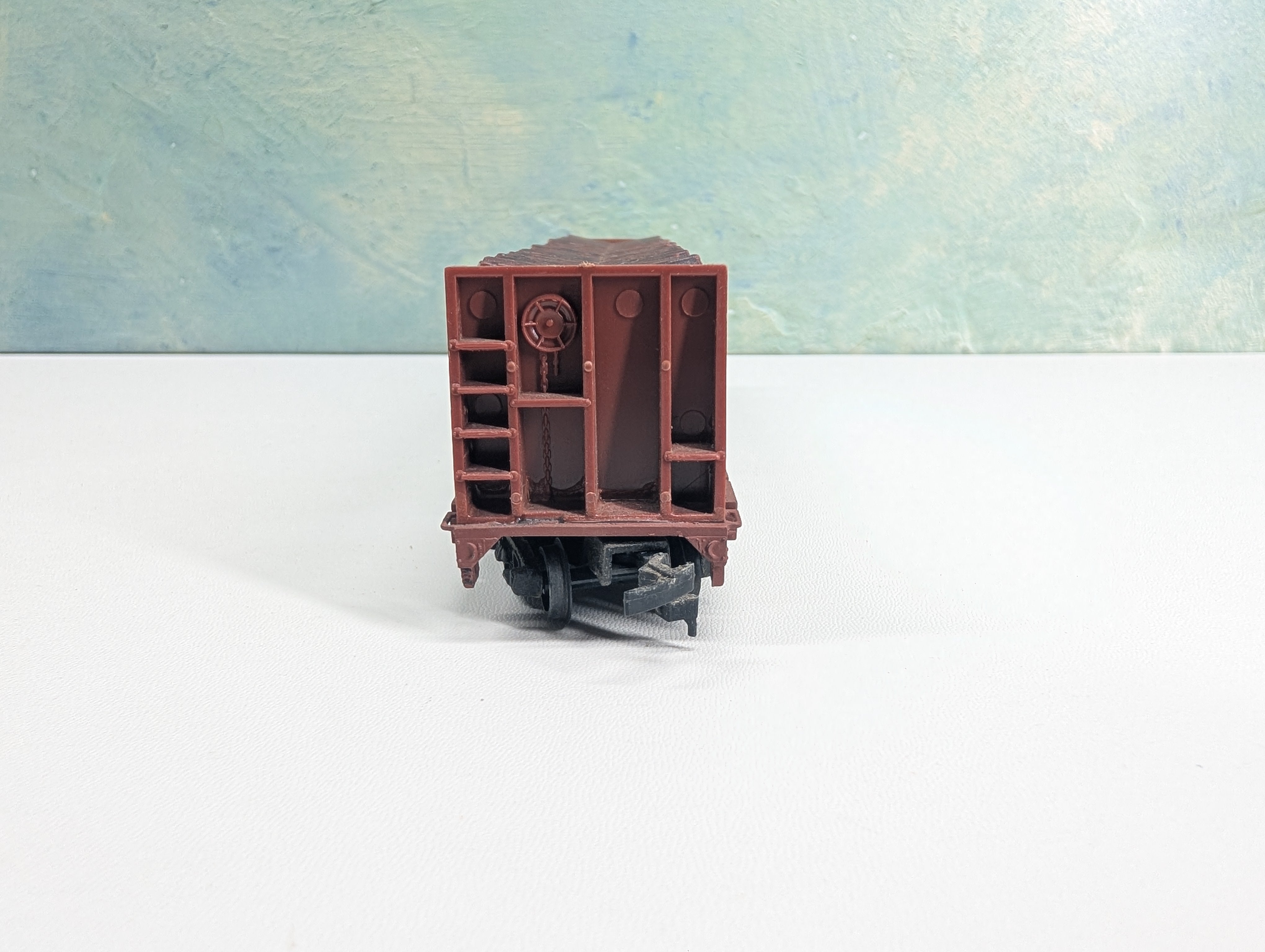 USED REVELL HO Scale 54' Bulkhead Flat Car w/ Pulpwood Load Atlantic Coast Line ACL #4150