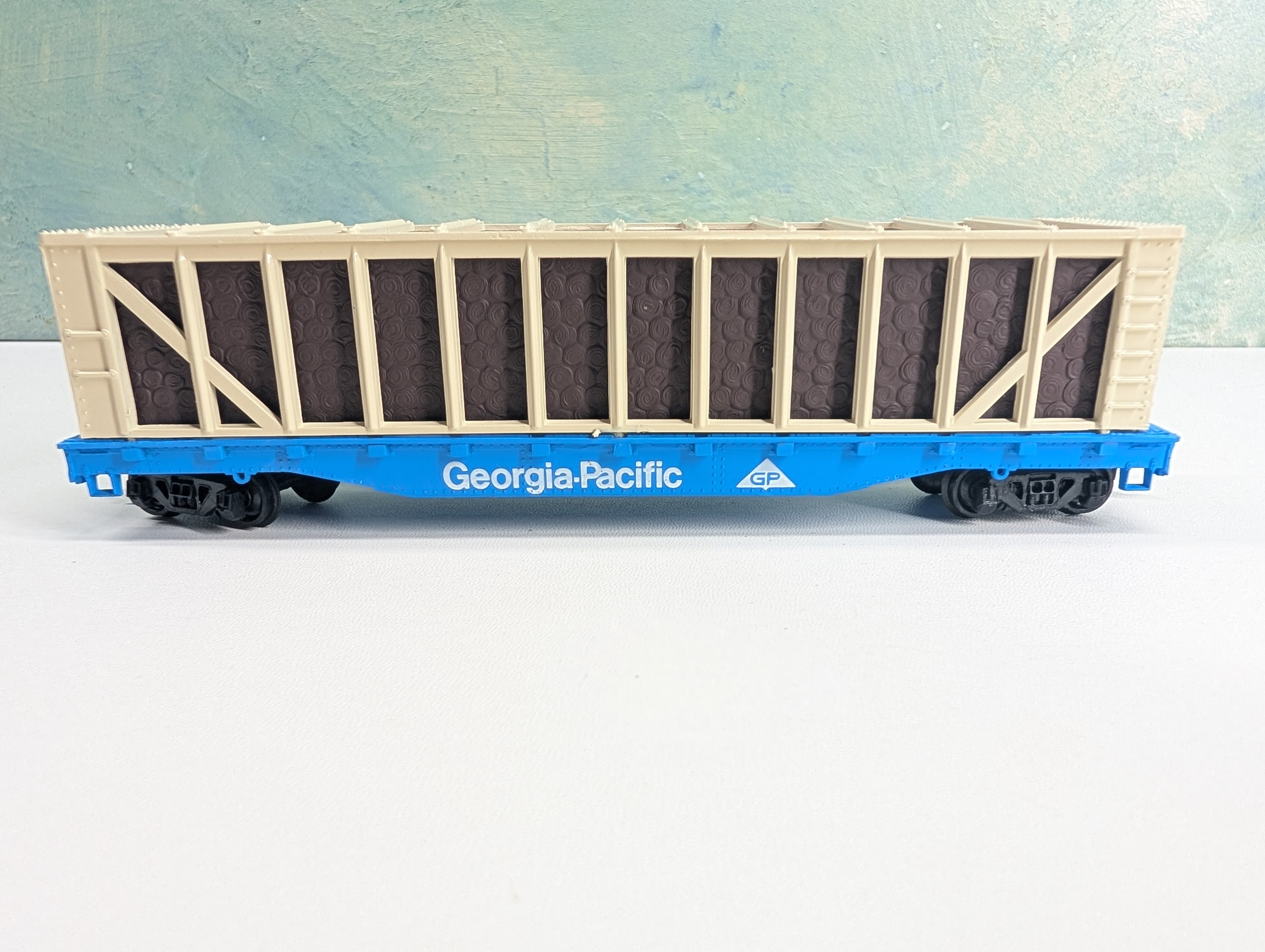 USED Bachmann HO Scale 50' Pulpwood Flat Car Georgia Pacific