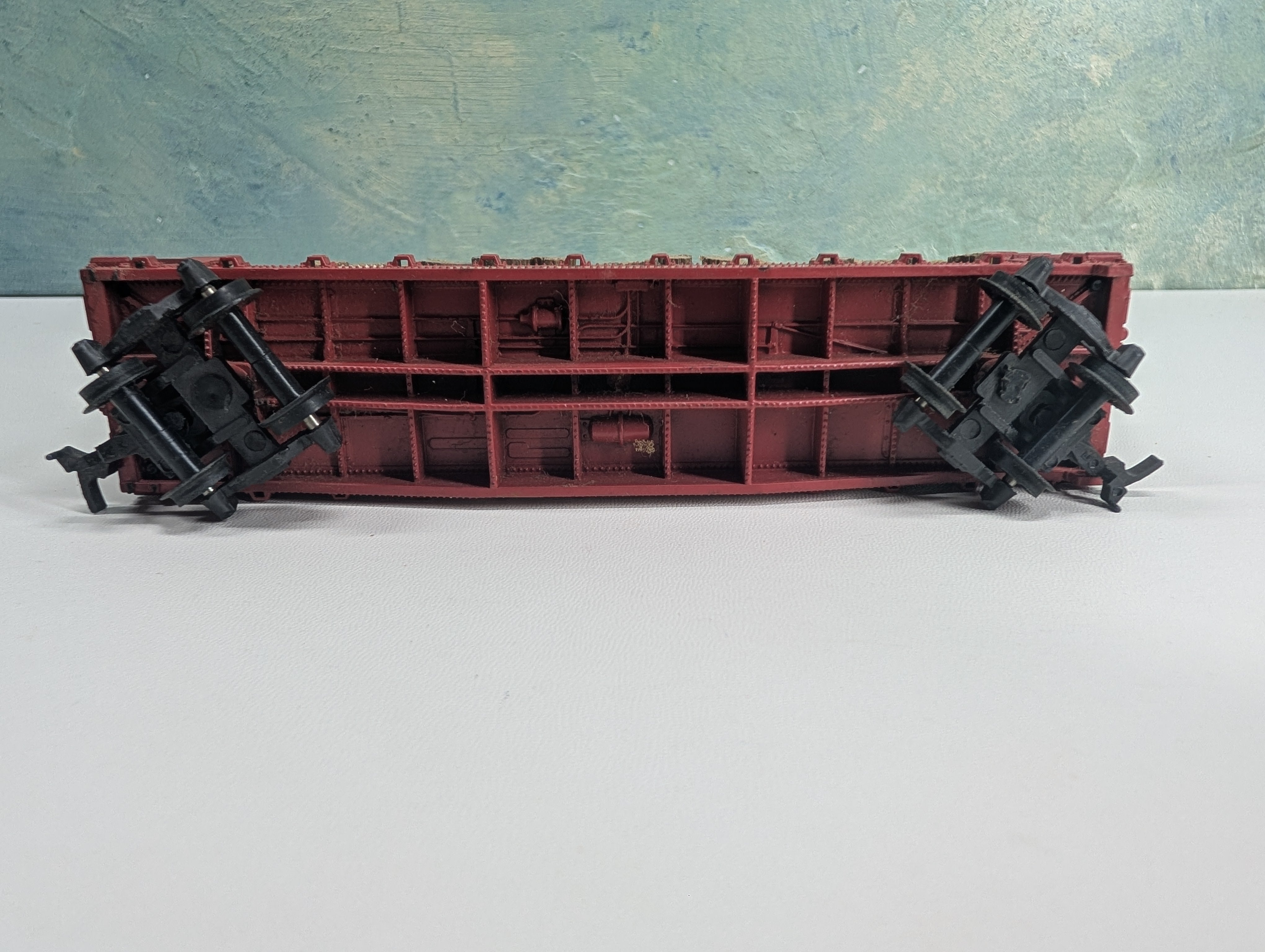 USED HO Scale 44' Bulkhead w/ Custom Log Load Great Northern GN #42953
