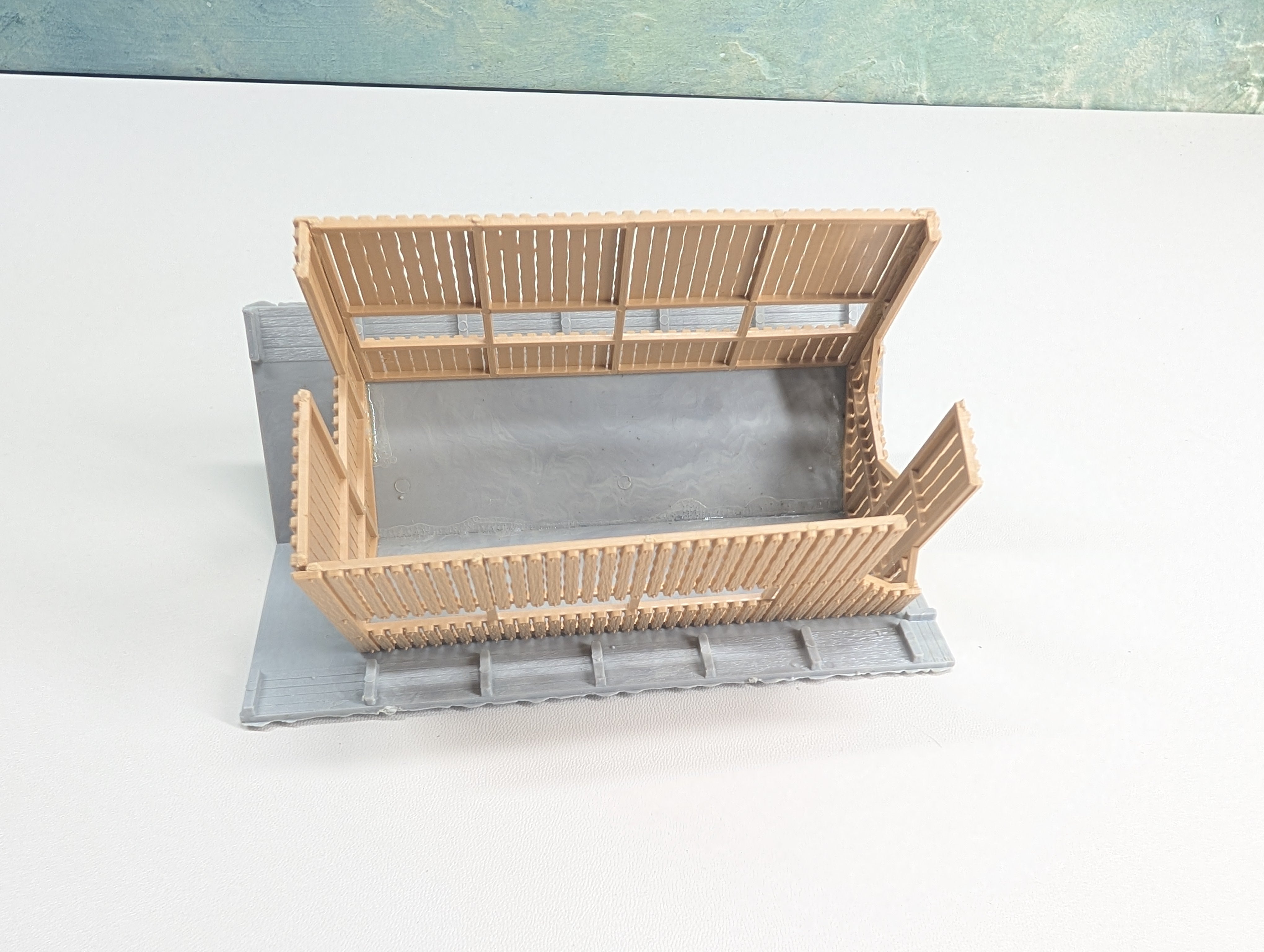 USED HO Scale Wood Trackside Station Structure