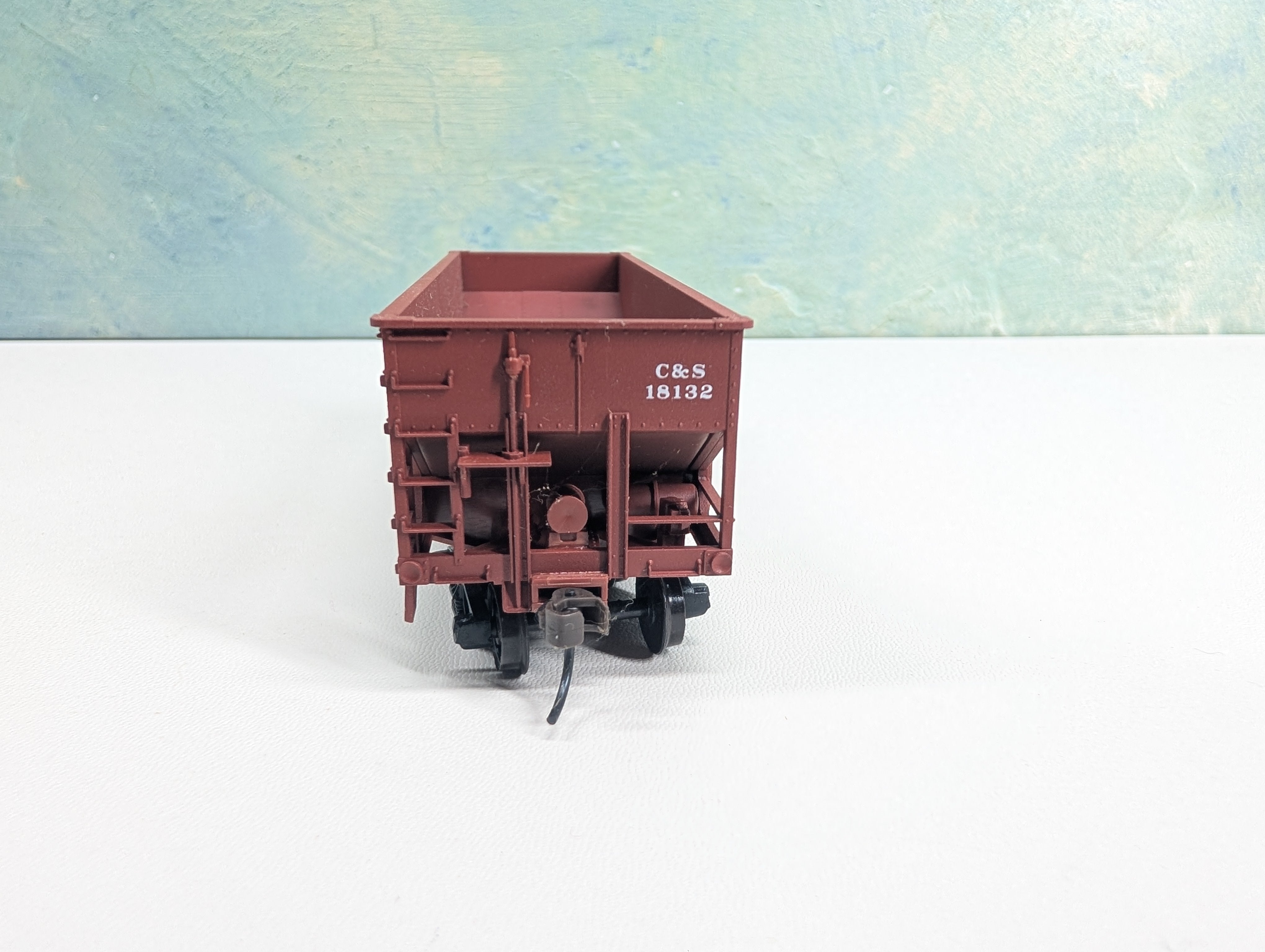 USED Accurail HO Scale 55 Ton 2 Bay Hopper Burlington C&S #18132