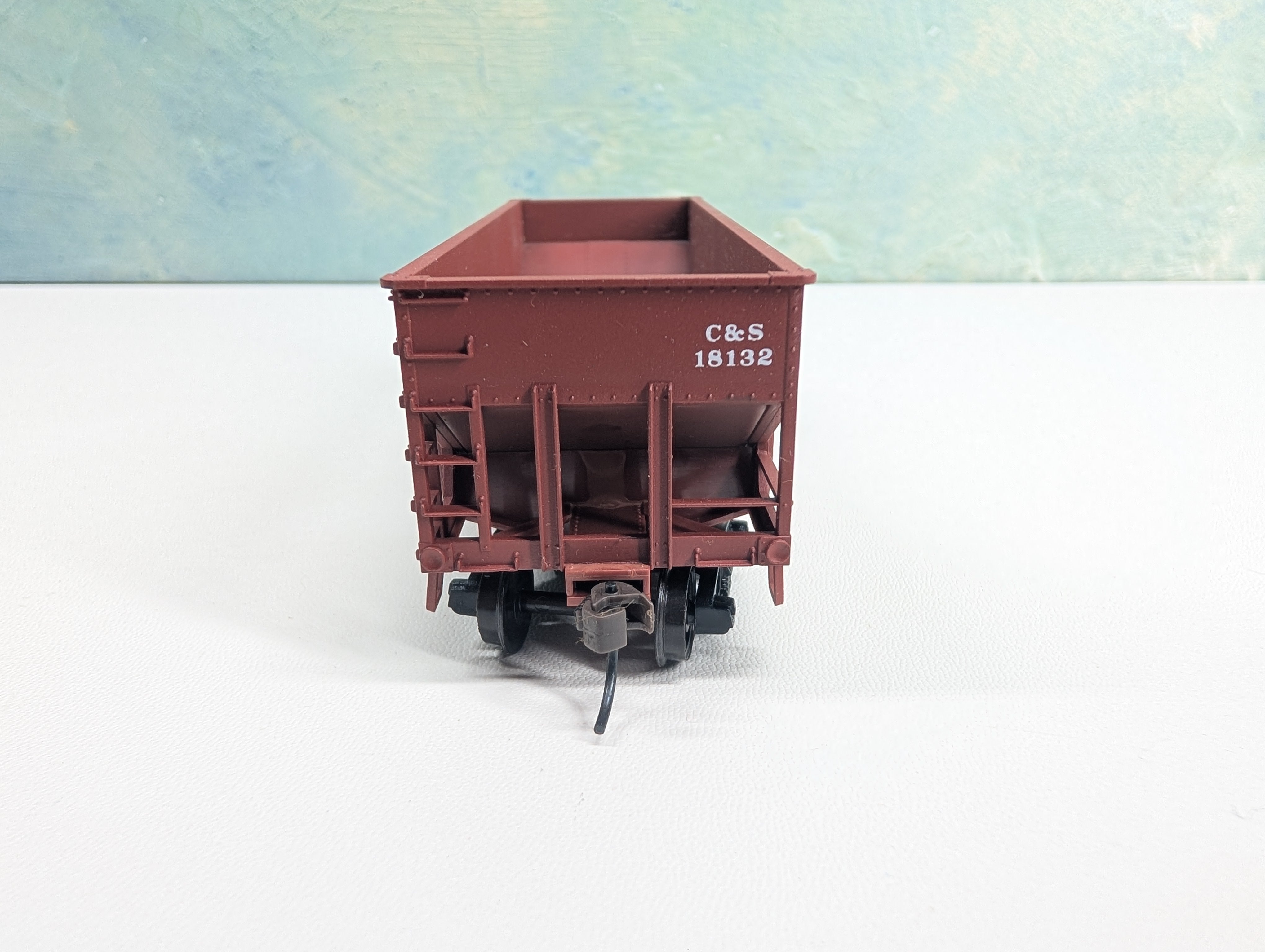 USED Accurail HO Scale 55 Ton 2 Bay Hopper Burlington C&S #18132