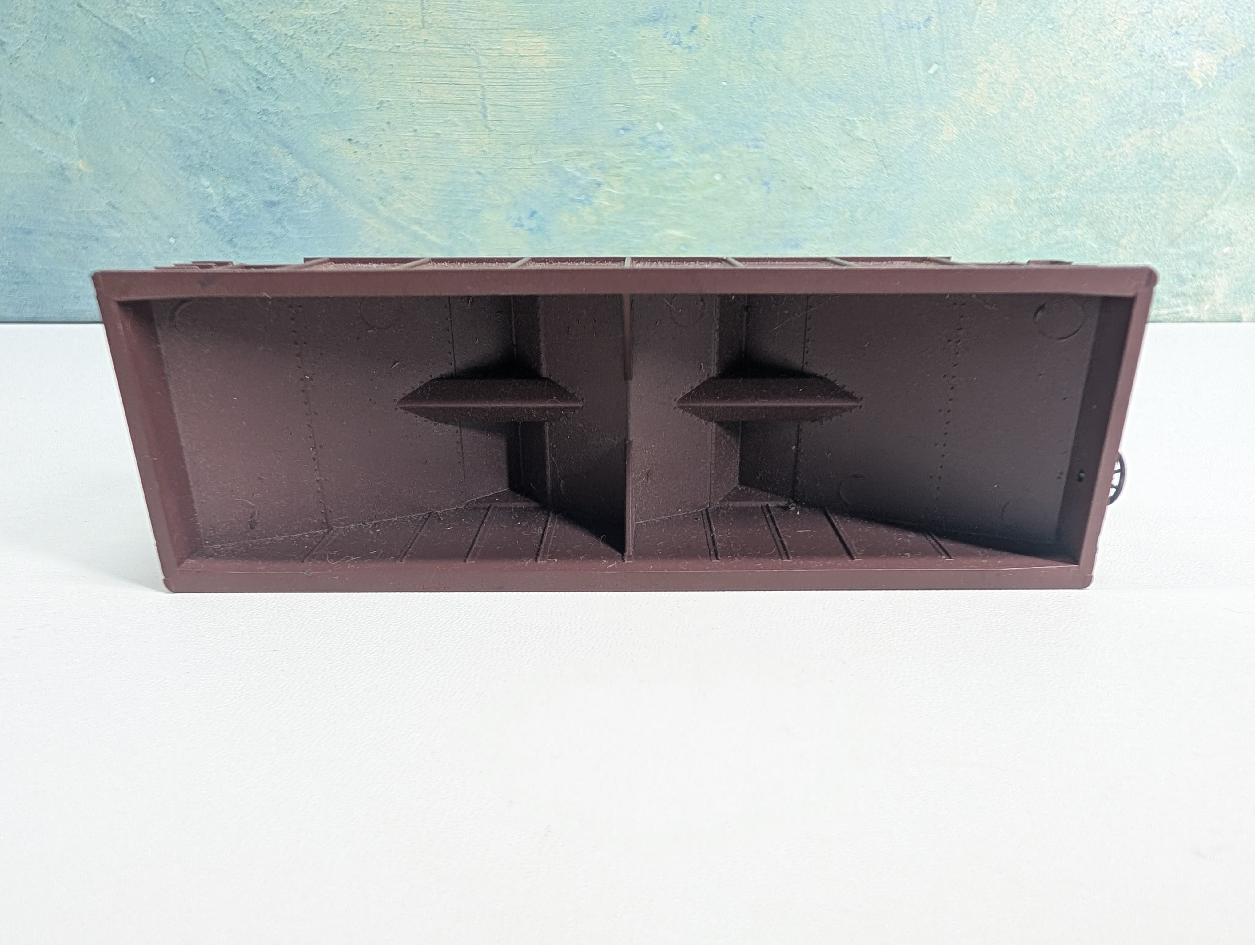 USED Athearn HO Scale 34' Offset 2 Bay Hopper Delaware and Hudson D&H #5589