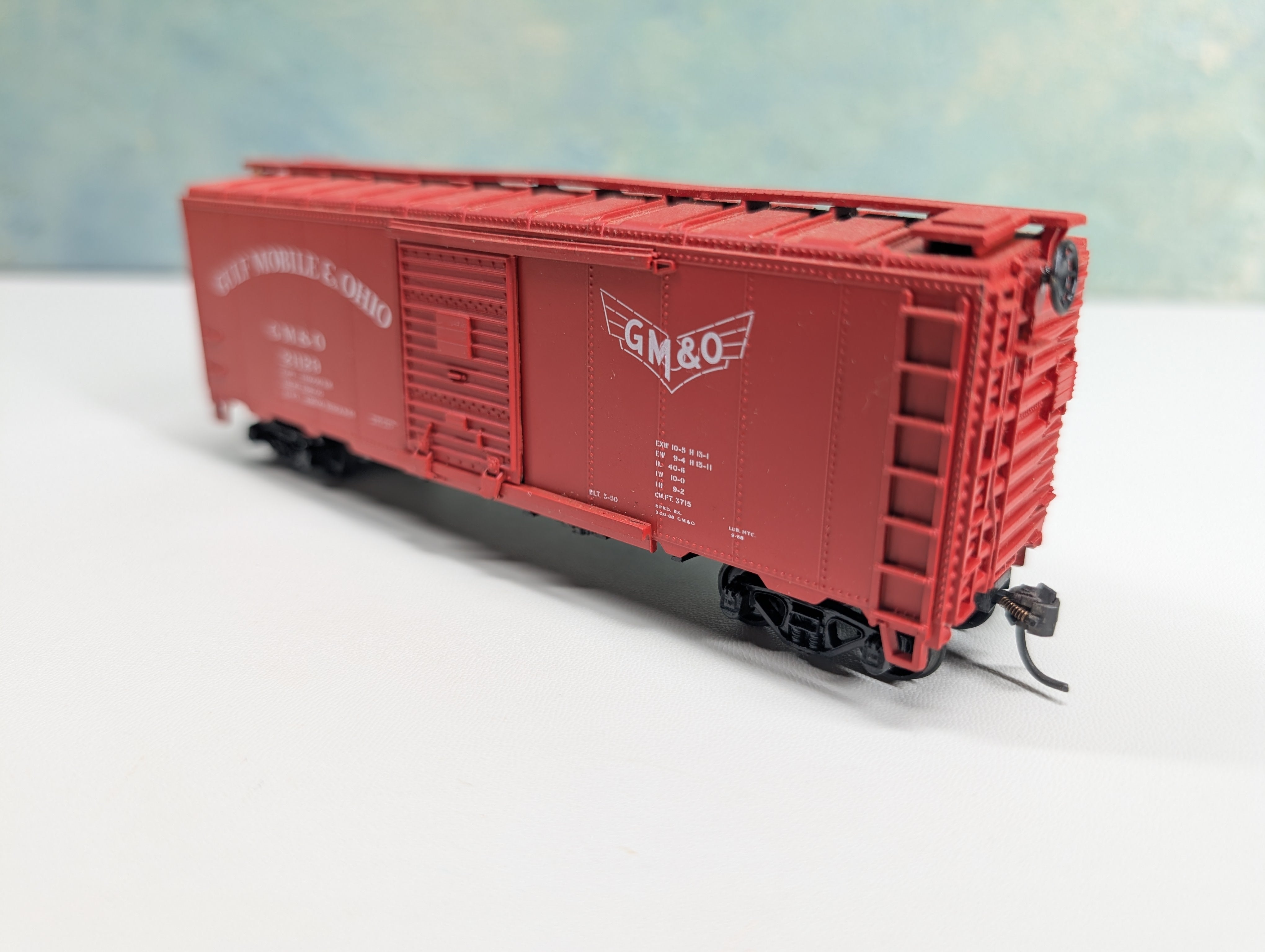 USED Athearn HO Scale 40' Box Car Gulf Mobile & Ohio GM&O #21129