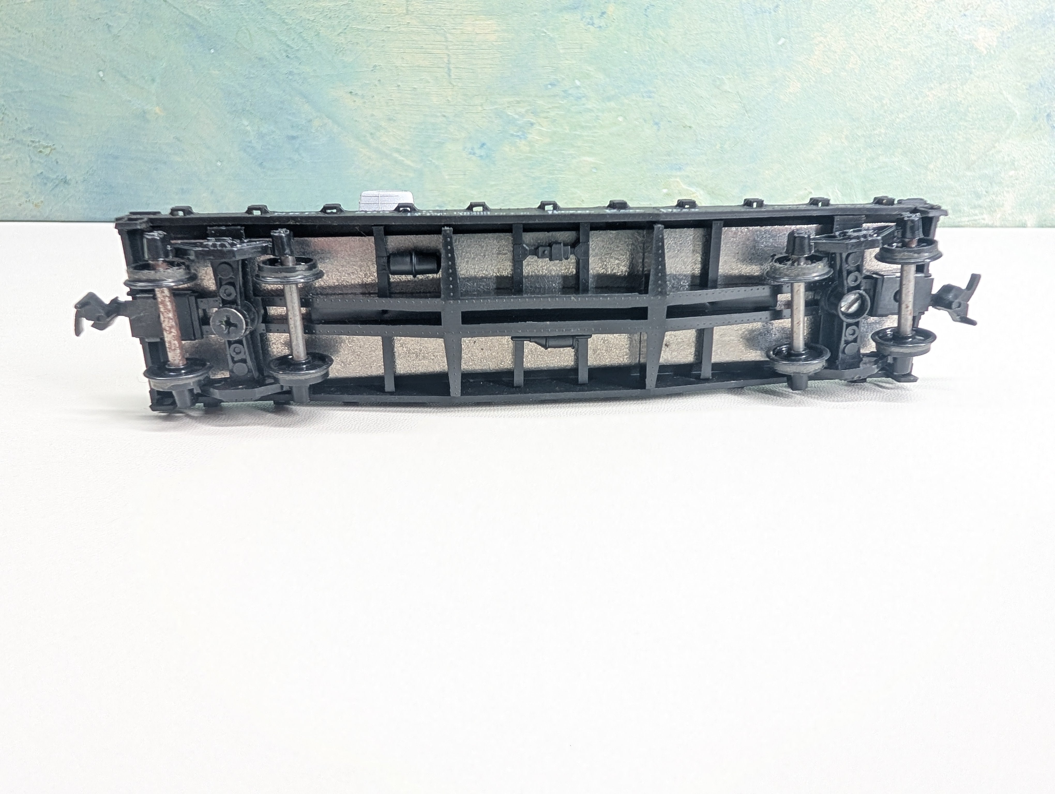 USED Athearn HO Scale 40' Flat Car w/ Air Plane Nickel Plate Road NKP #2659