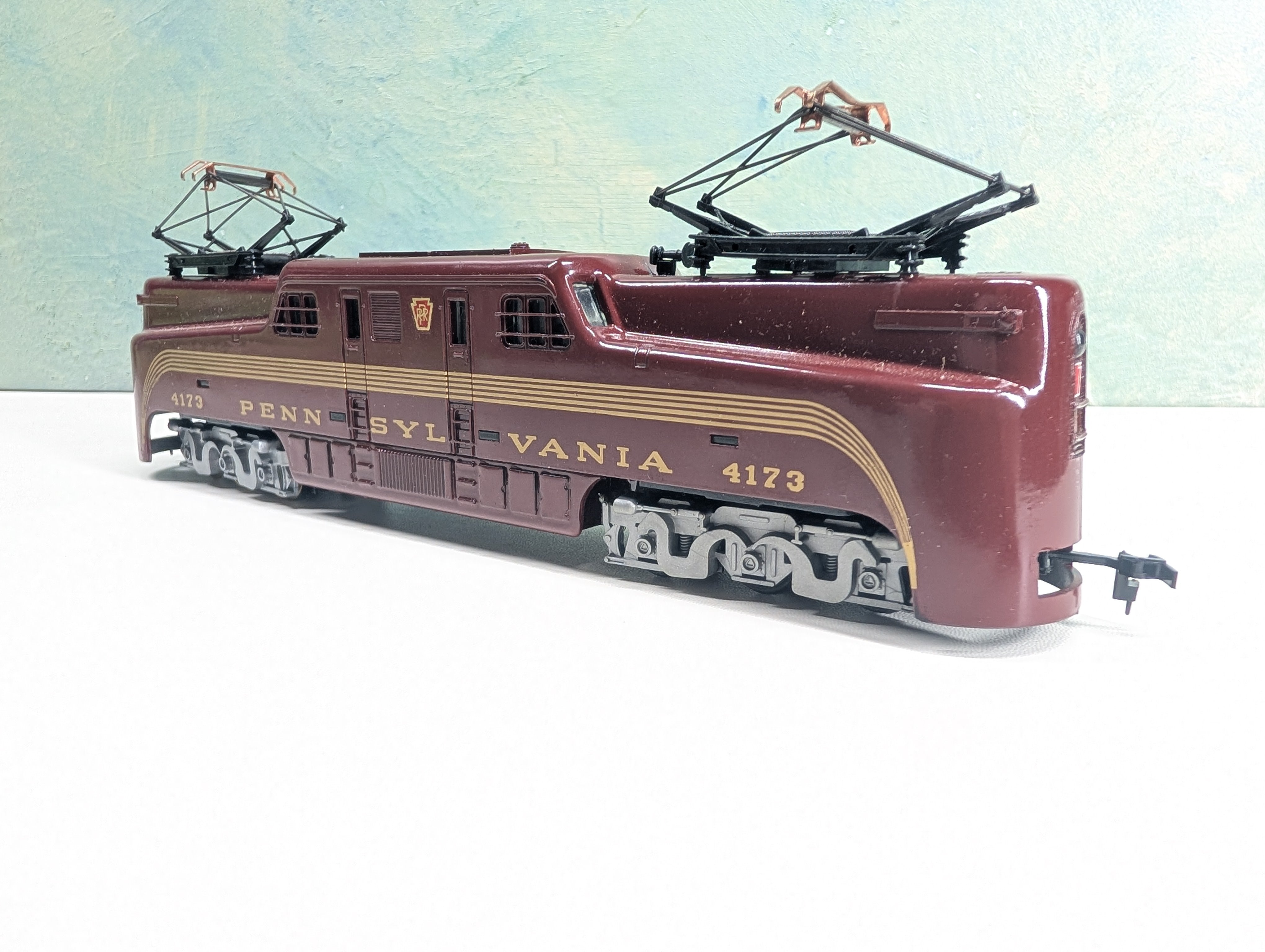USED Tyco HO Scale GG1 Electric Locomotive Pennsylvania #4173 Parts/Repairs DC