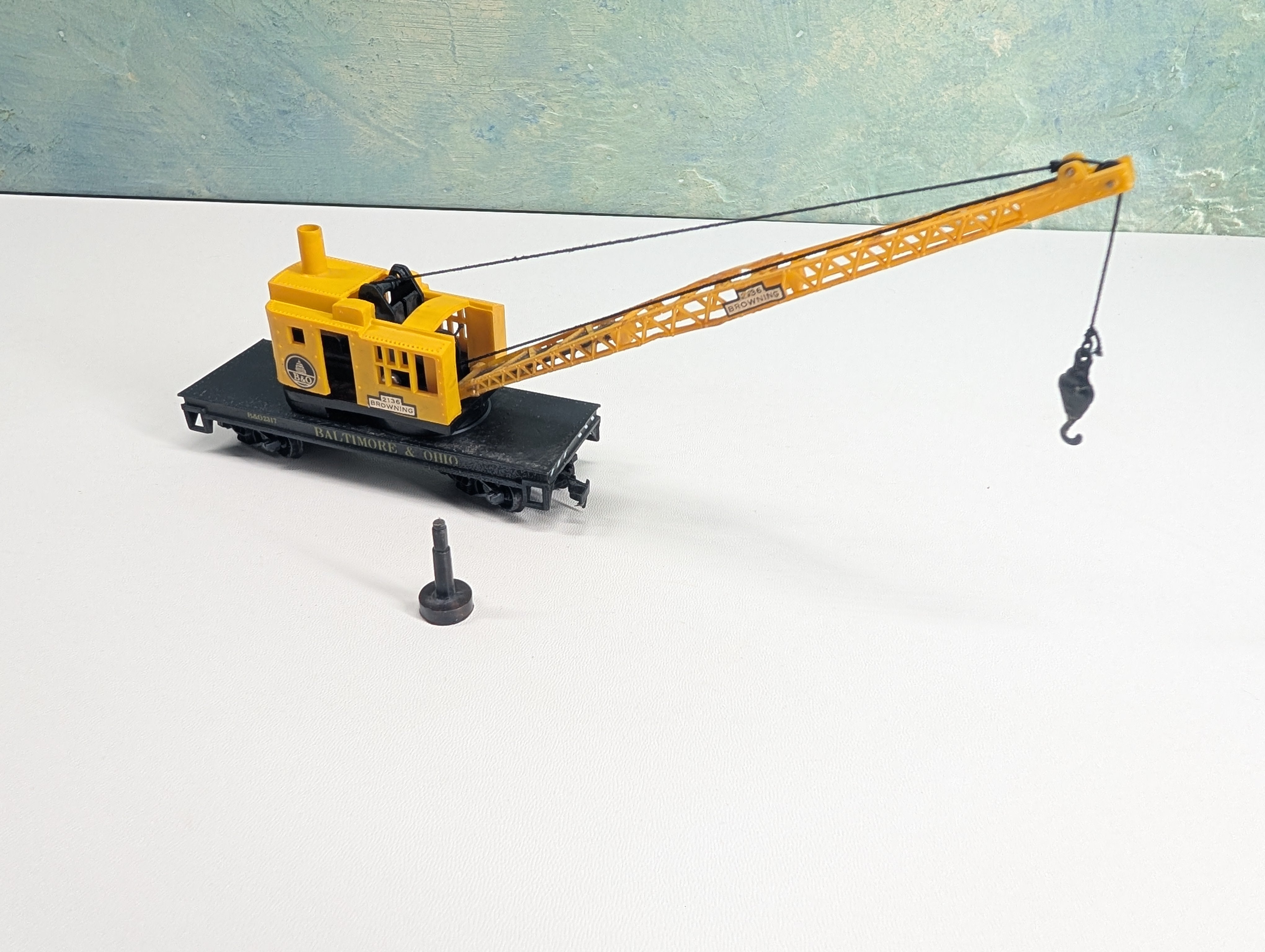USED Life-Like HO Scale 2136 Browning Crane Baltimore and Ohio B&O #2317