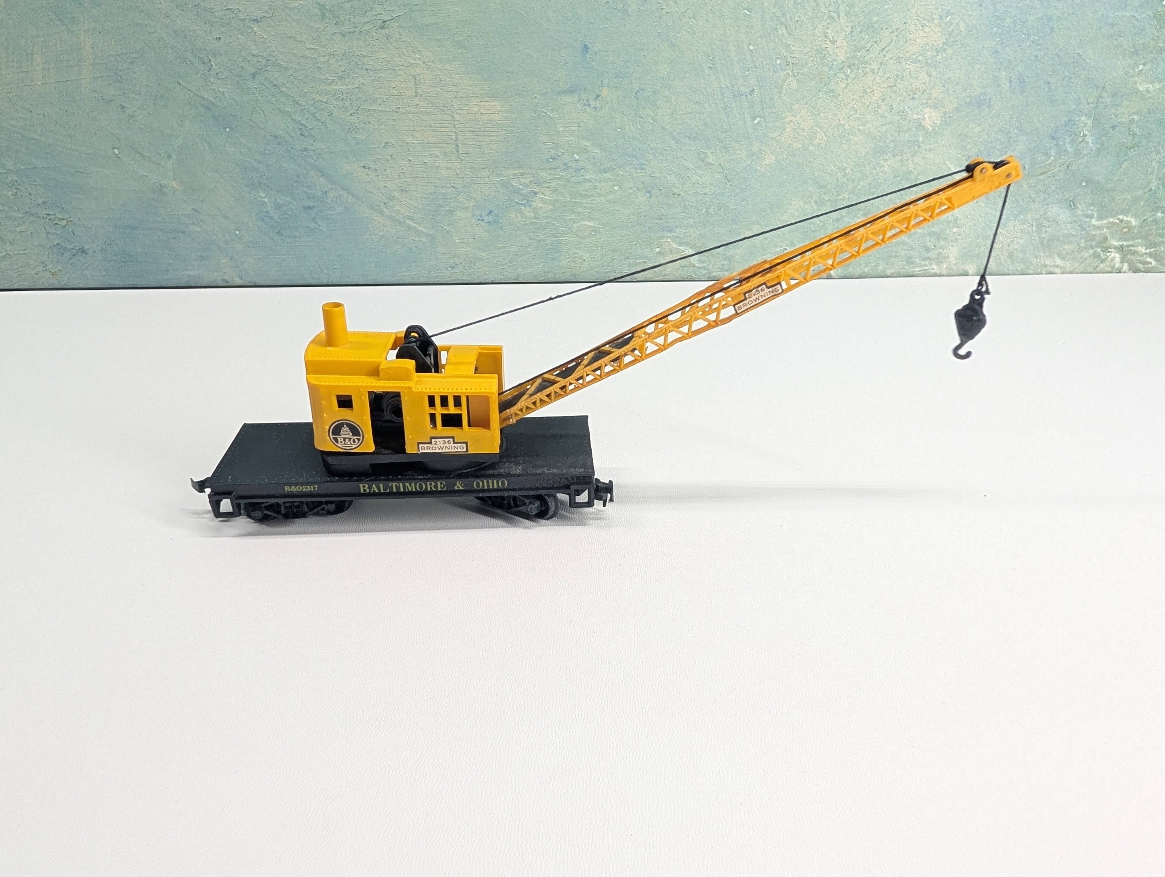 USED Life-Like HO Scale 2136 Browning Crane Baltimore and Ohio B&O #2317